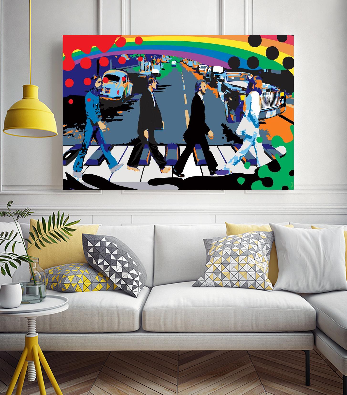 Rainbow Road by Ray Lengelé on GIANT ART - red digital john lennon