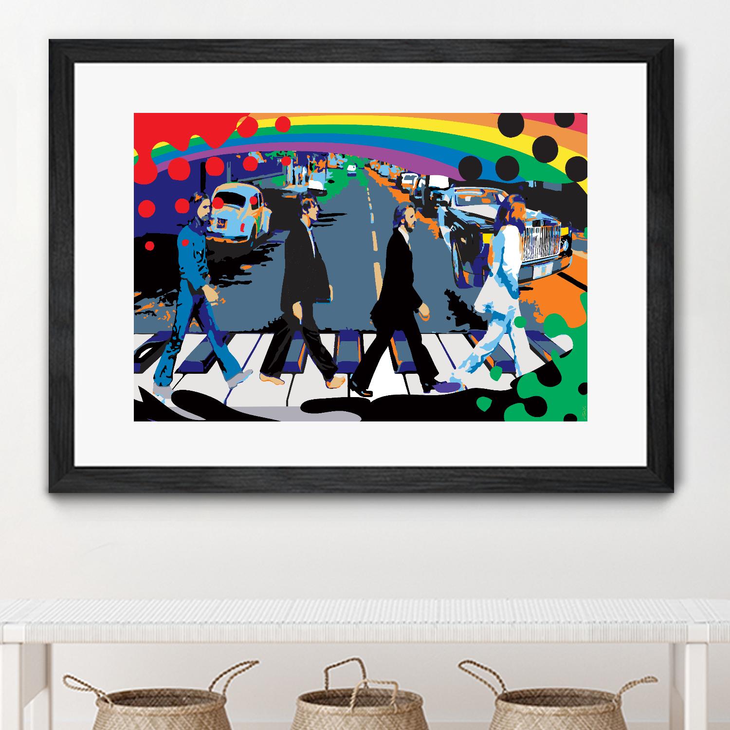 Rainbow Road by Ray Lengelé on GIANT ART - red digital john lennon
