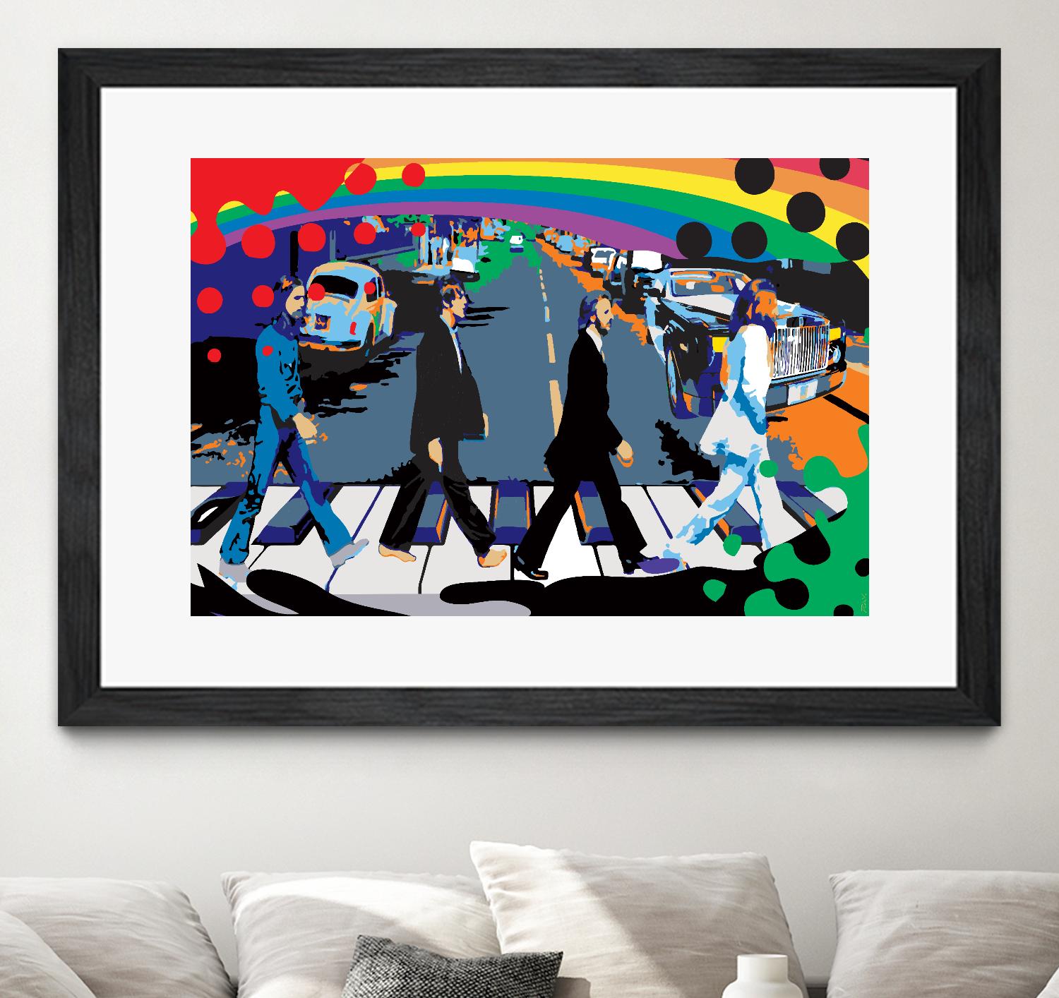 Rainbow Road by Ray Lengelé on GIANT ART - red digital john lennon