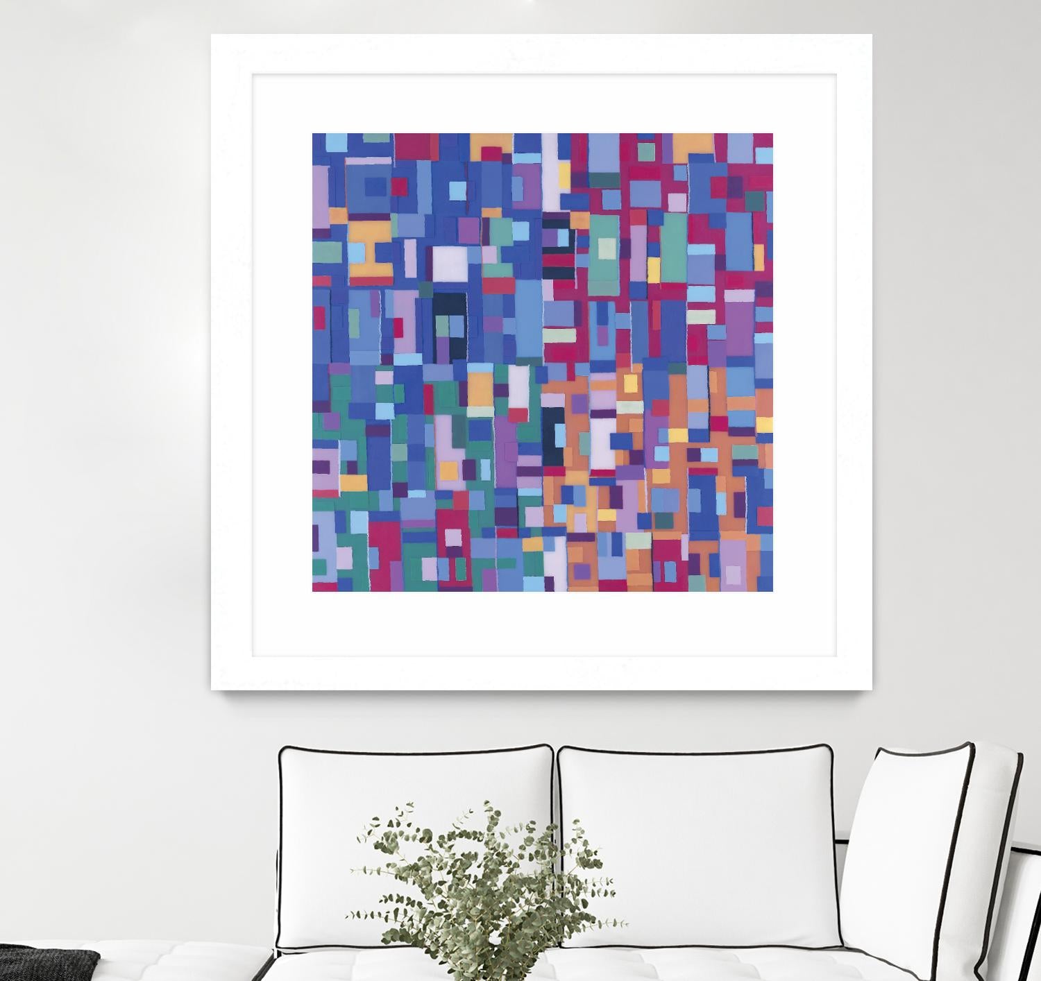 IN STAGE - bleu by Celine Cimon on GIANT ART - blue abstract canadian