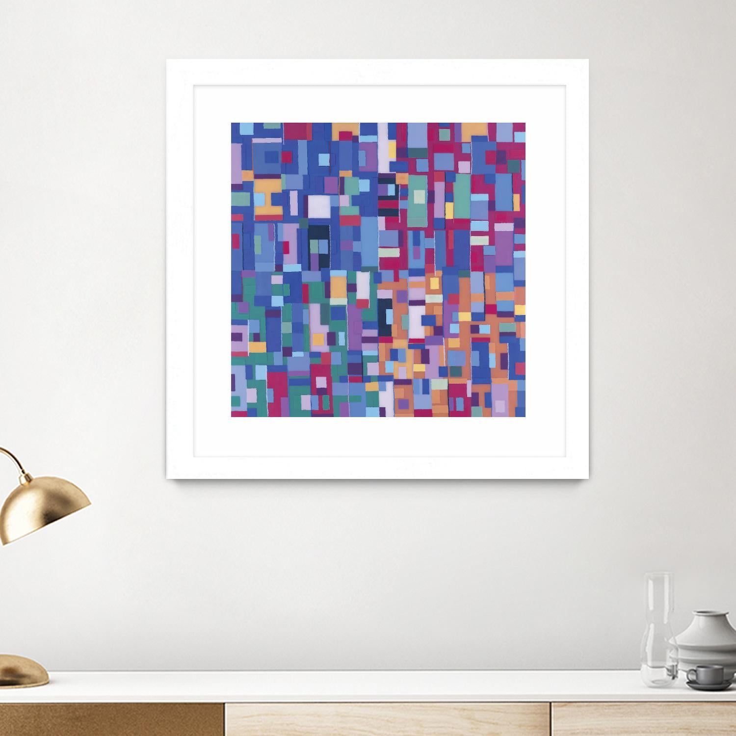 IN STAGE - bleu by Celine Cimon on GIANT ART - blue abstract canadian