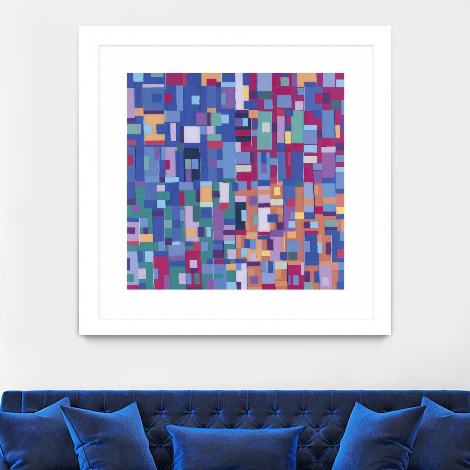 IN STAGE - bleu by Celine Cimon on GIANT ART - blue abstract canadian