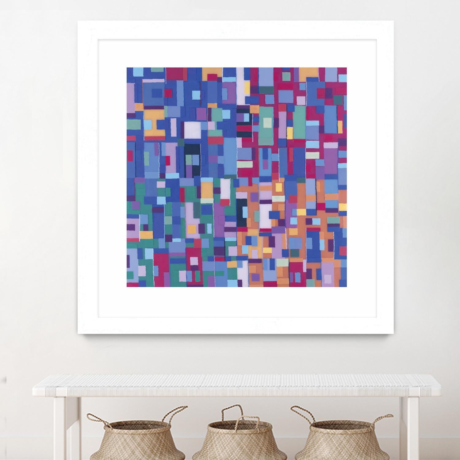 IN STAGE - bleu by Celine Cimon on GIANT ART - blue abstract canadian