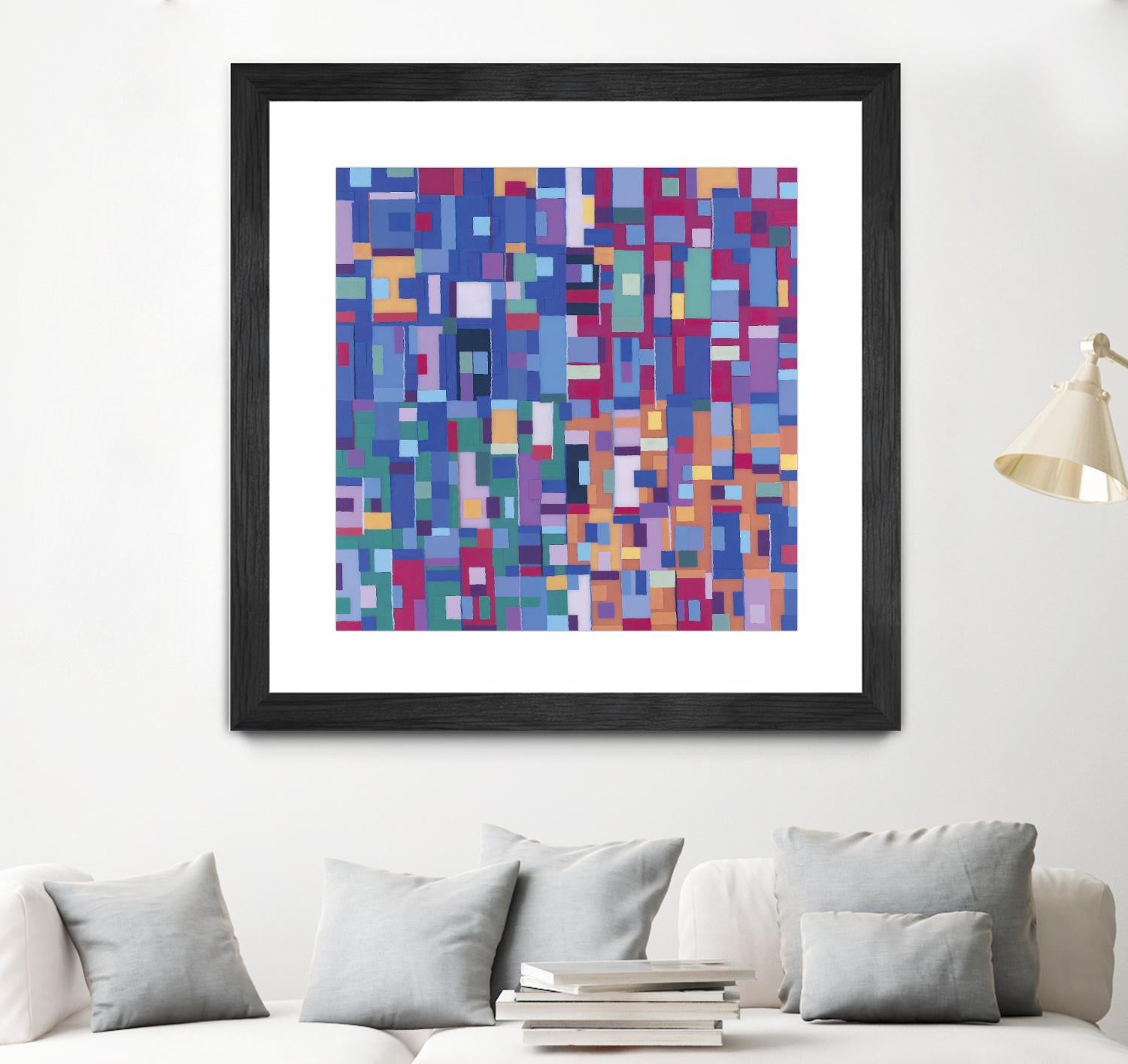 IN STAGE - bleu by Celine Cimon on GIANT ART - blue abstract canadian