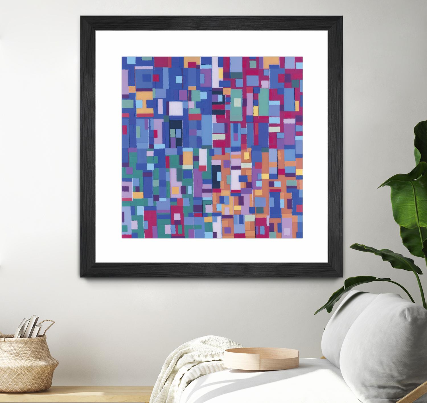 IN STAGE - bleu by Celine Cimon on GIANT ART - blue abstract canadian