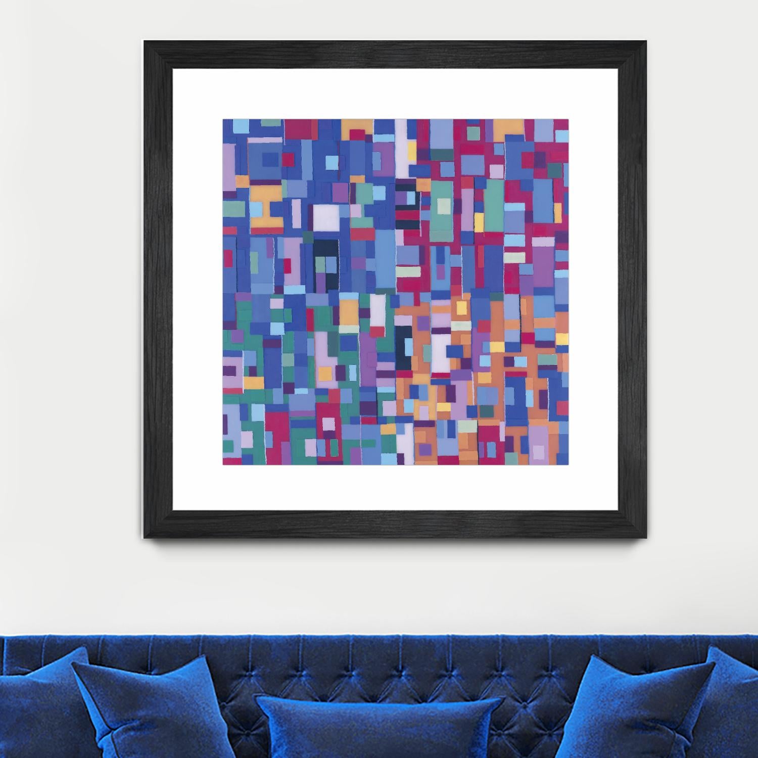 IN STAGE - bleu by Celine Cimon on GIANT ART - blue abstract canadian