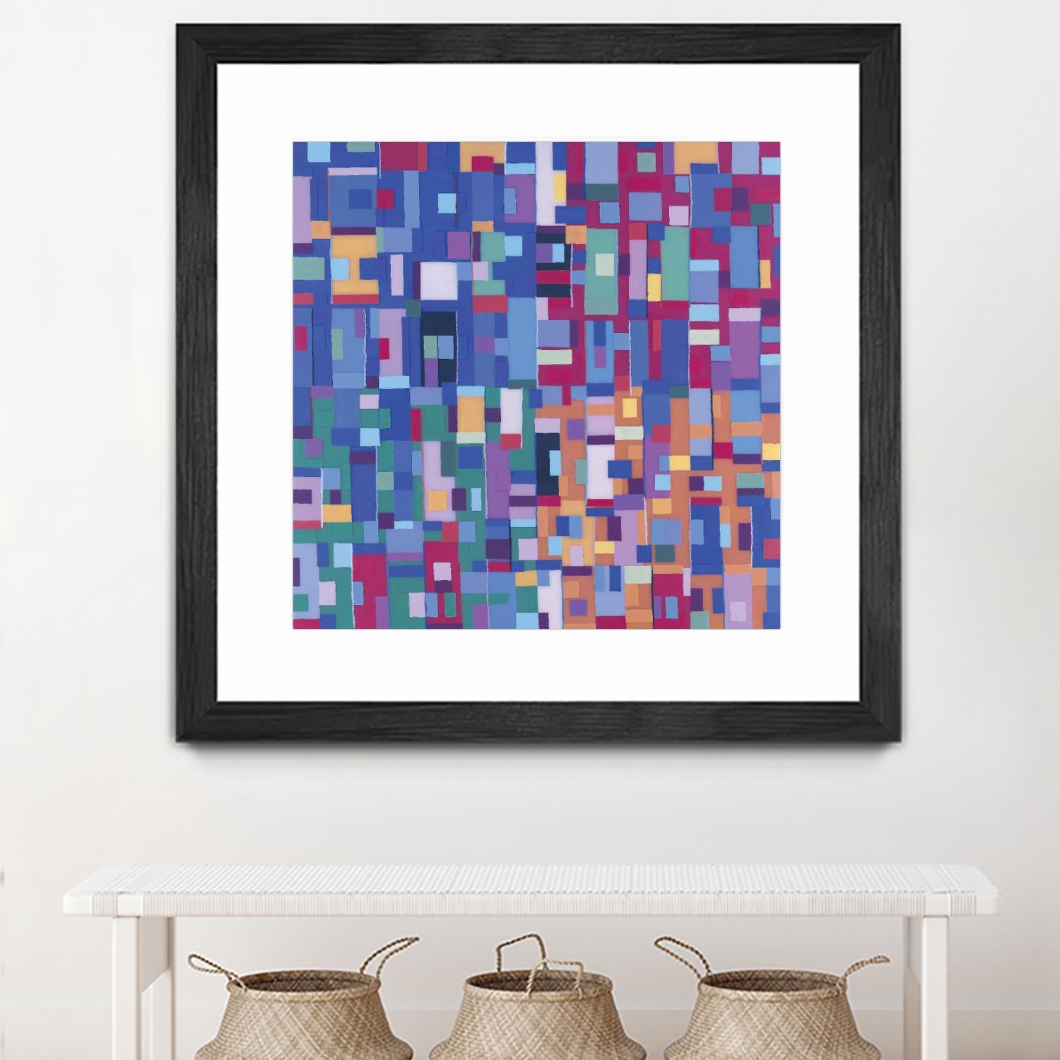 IN STAGE - bleu by Celine Cimon on GIANT ART - blue abstract canadian