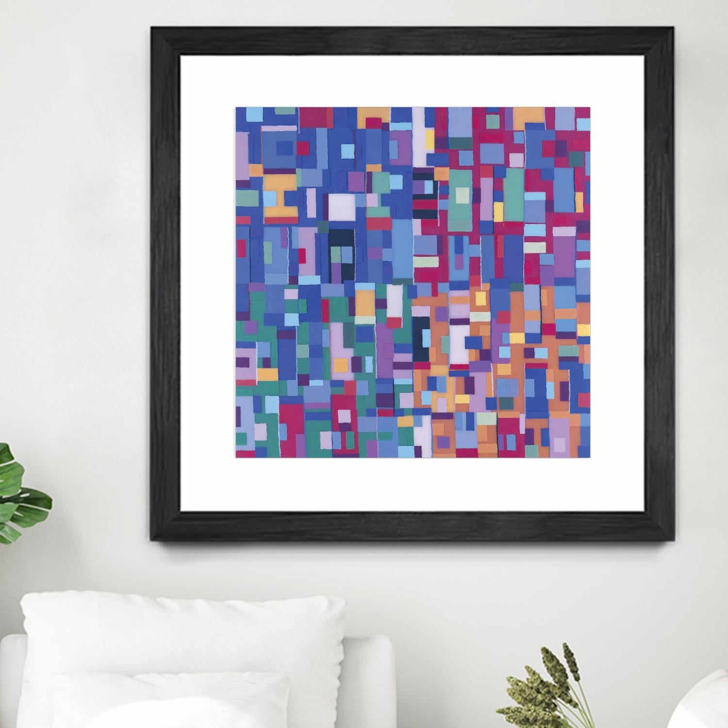 IN STAGE - bleu by Celine Cimon on GIANT ART - blue abstract canadian