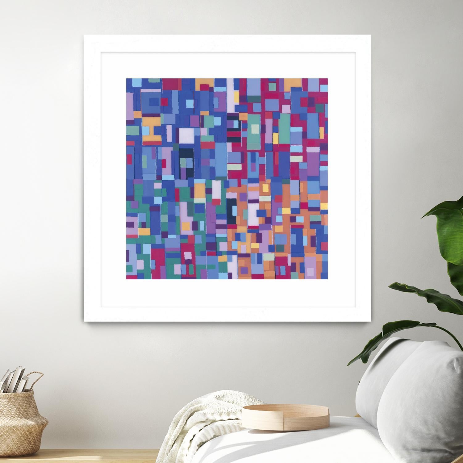 IN STAGE - bleu by Celine Cimon on GIANT ART - blue abstract canadian