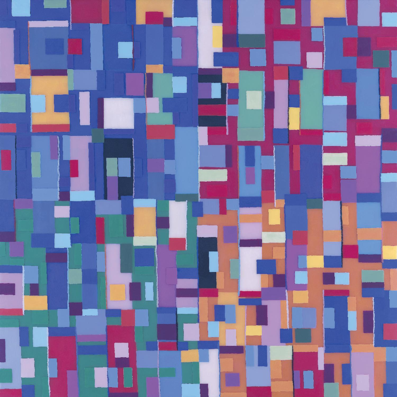 IN STAGE - bleu by Celine Cimon on GIANT ART - blue abstract canadian