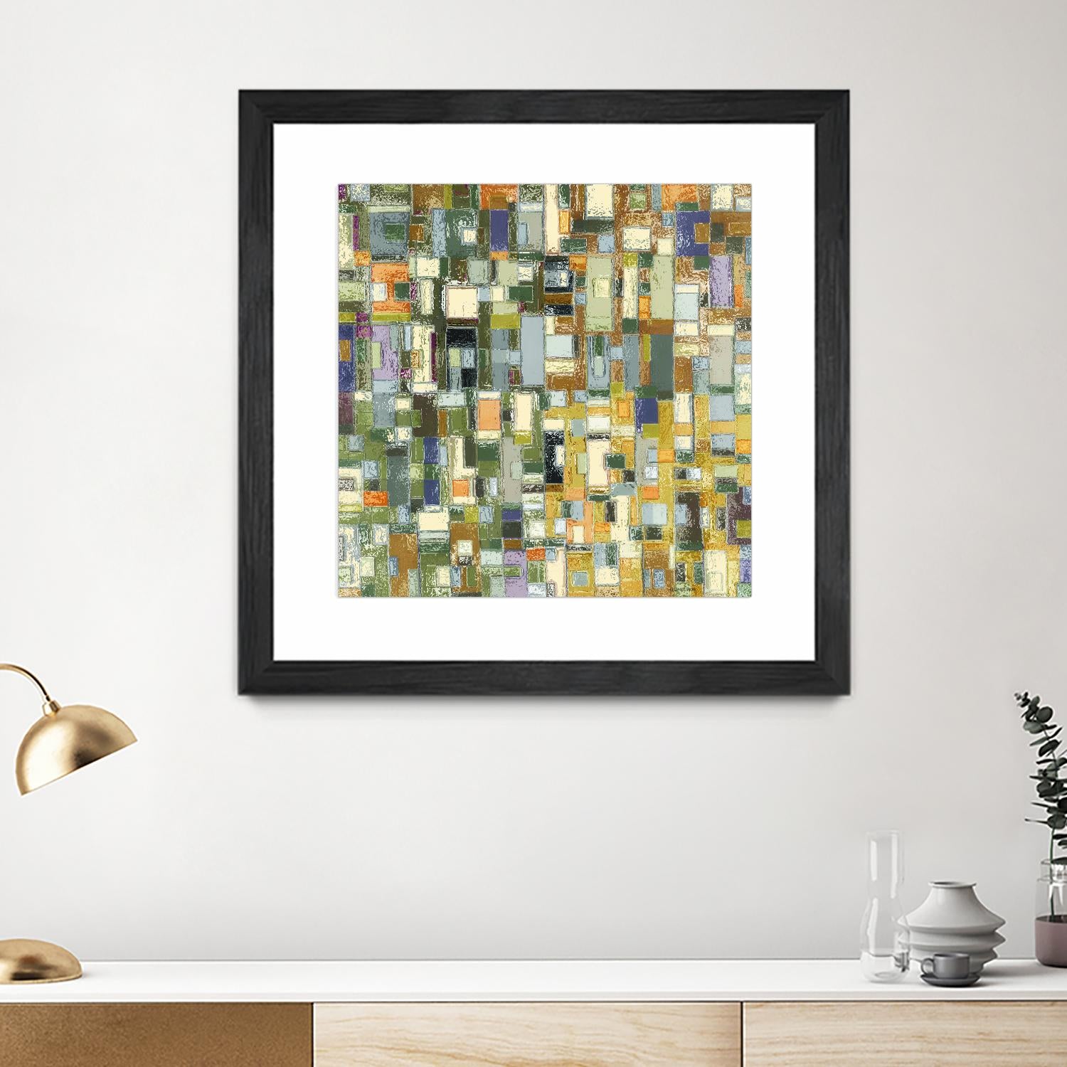 IN STAGE - chrome beige by Celine Cimon on GIANT ART - yellow abstract canadian