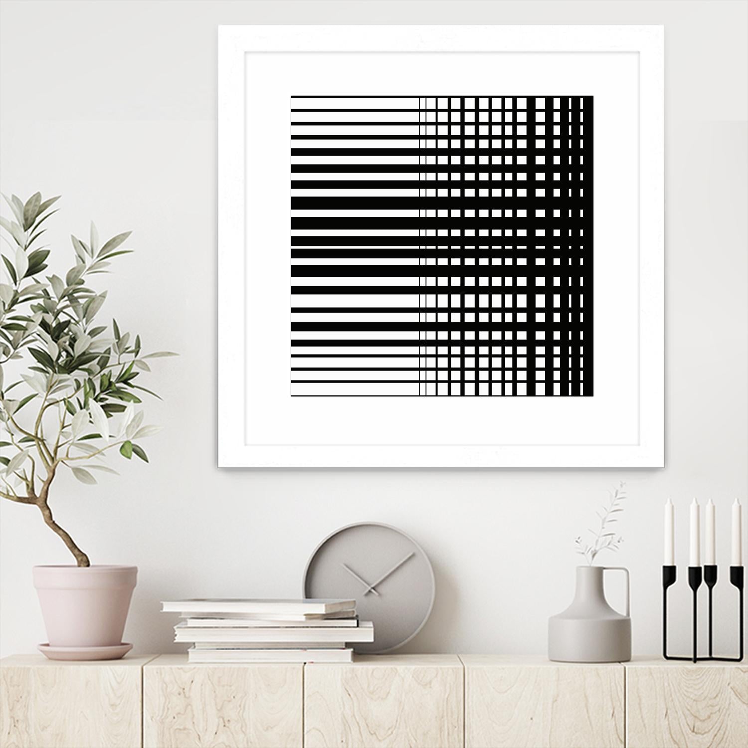 Vibing I by Daleno Art on GIANT ART - white patterns abstrait