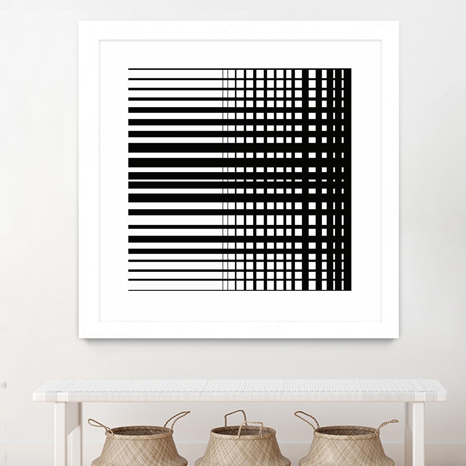 Vibing I by Daleno Art on GIANT ART - white patterns abstrait