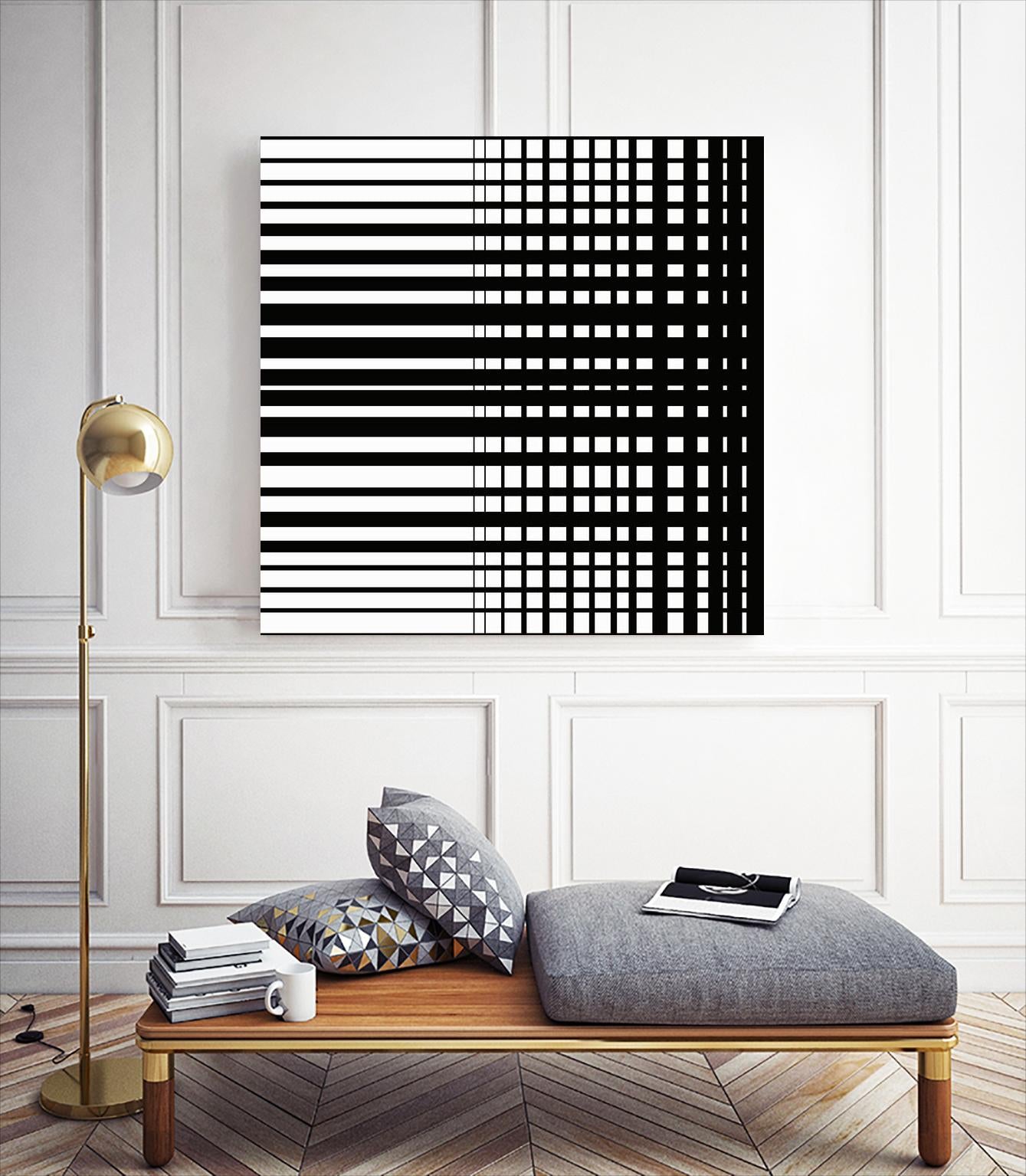 Vibing I by Daleno Art on GIANT ART - white patterns abstrait