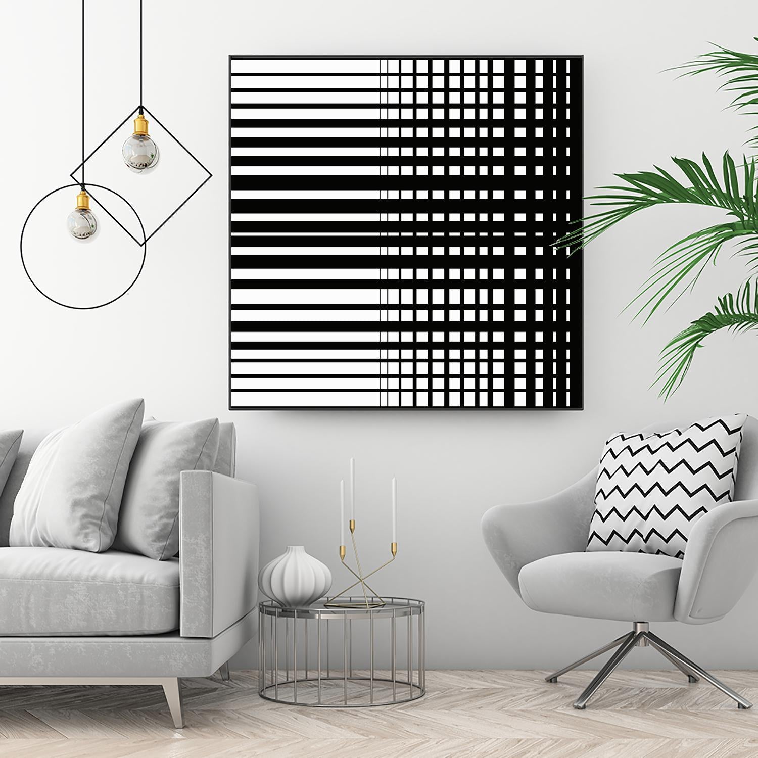 Vibing I by Daleno Art on GIANT ART - white patterns abstrait