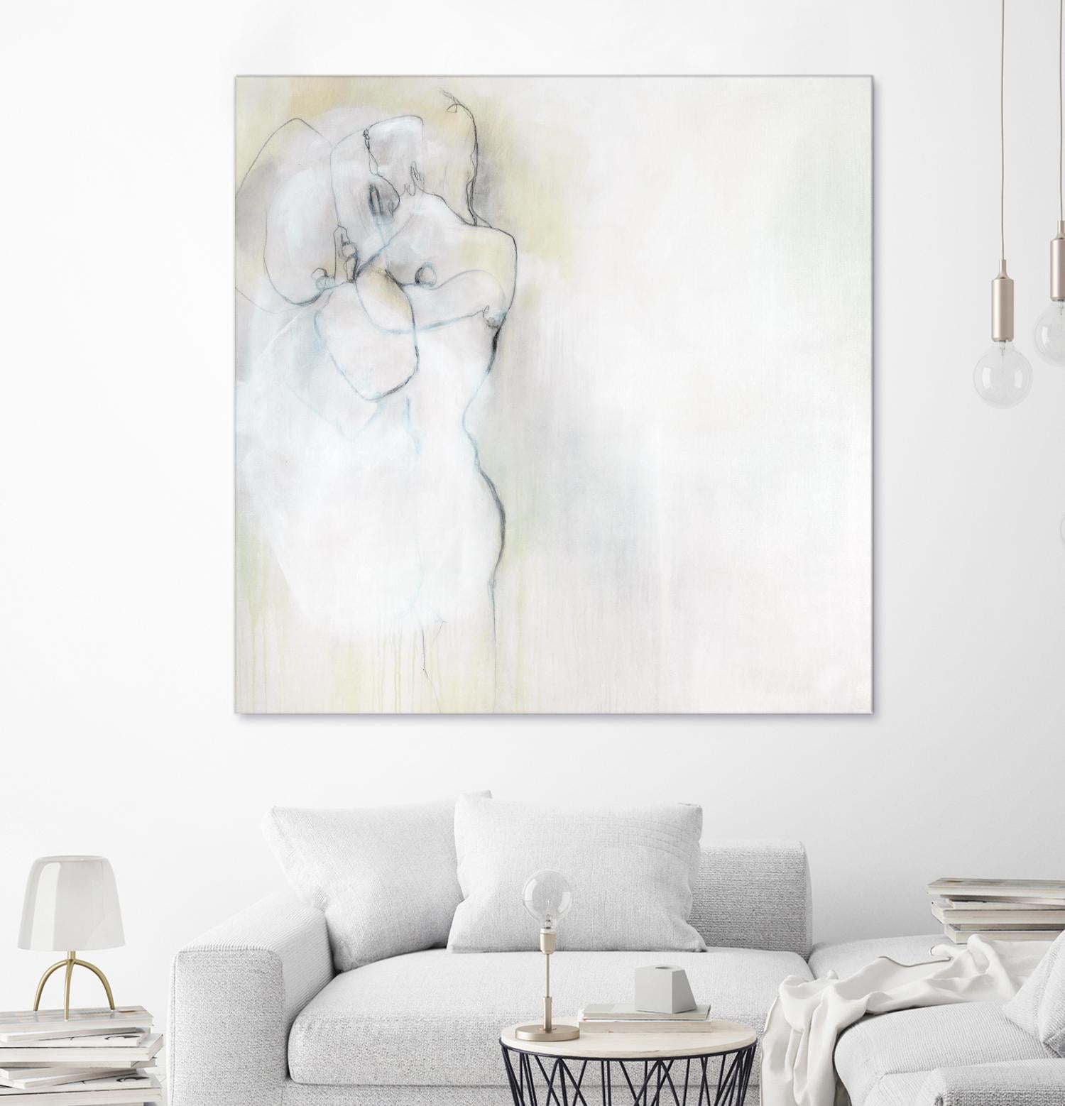 Together in Peace by Daleno Art on GIANT ART - white abstract abstrait