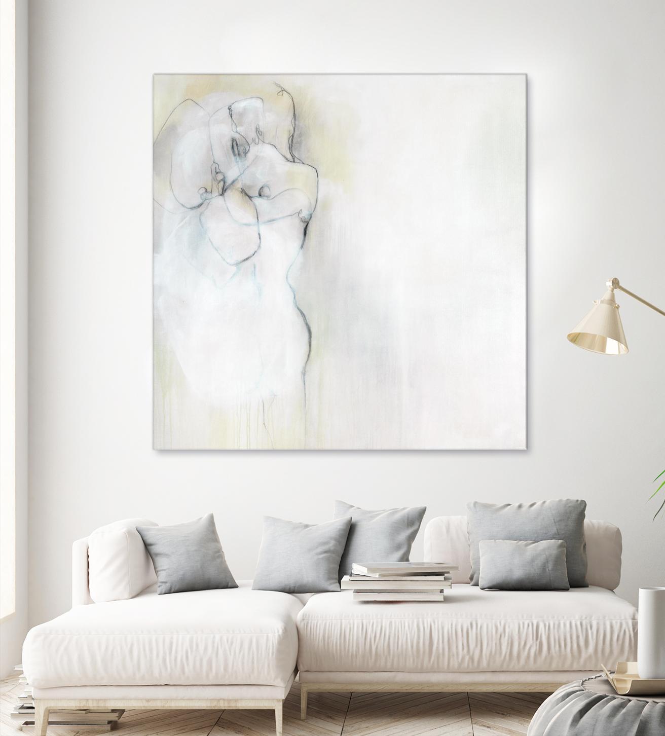 Together in Peace by Daleno Art on GIANT ART - white abstract abstrait