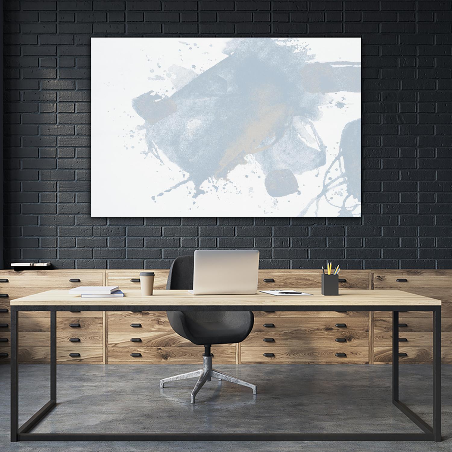 Baby Doll Blues V by Daleno Art on GIANT ART - blue abstract abstract