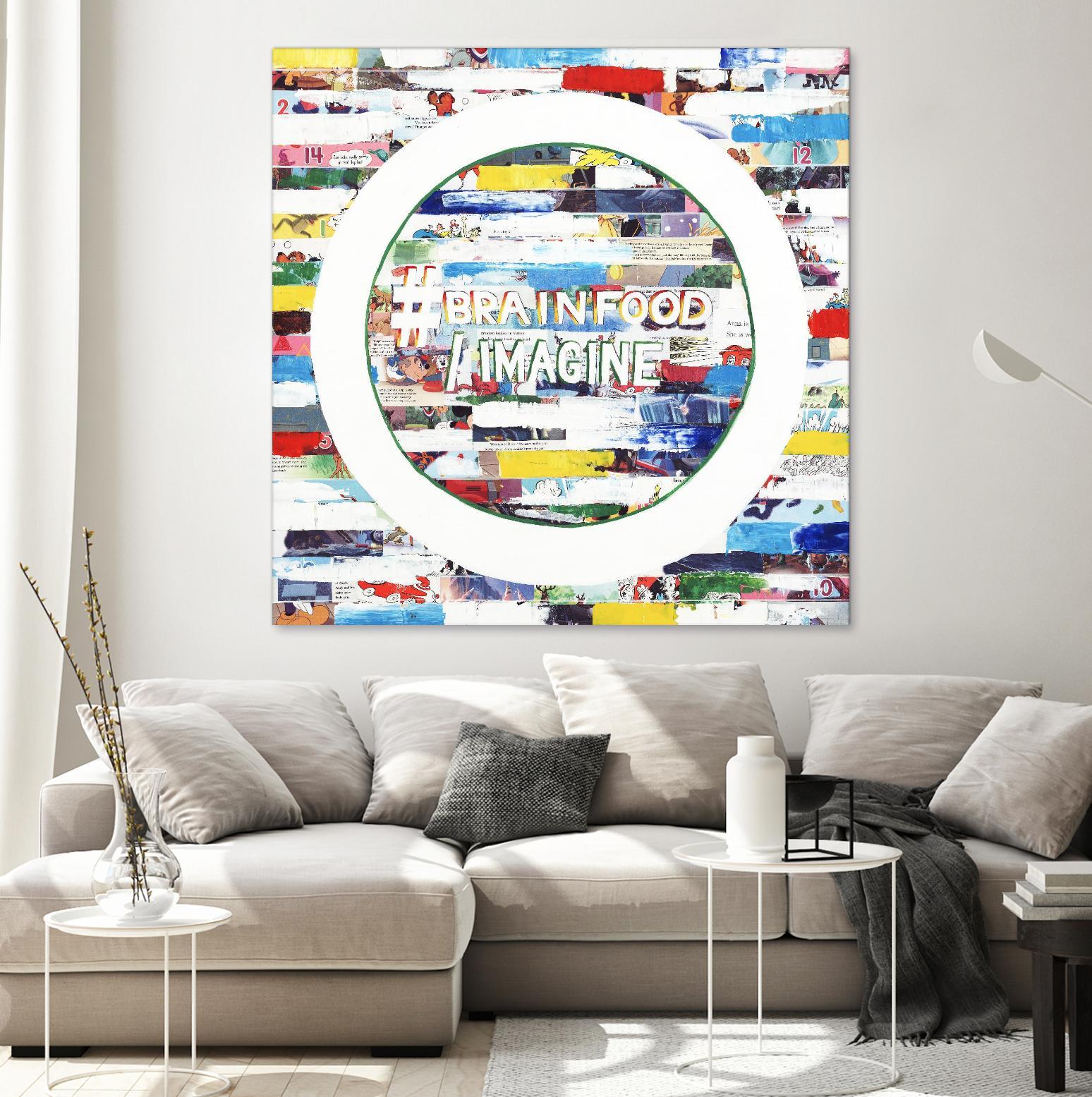 Smoke Circus IV by Daleno Art on GIANT ART - red patterns abstrait