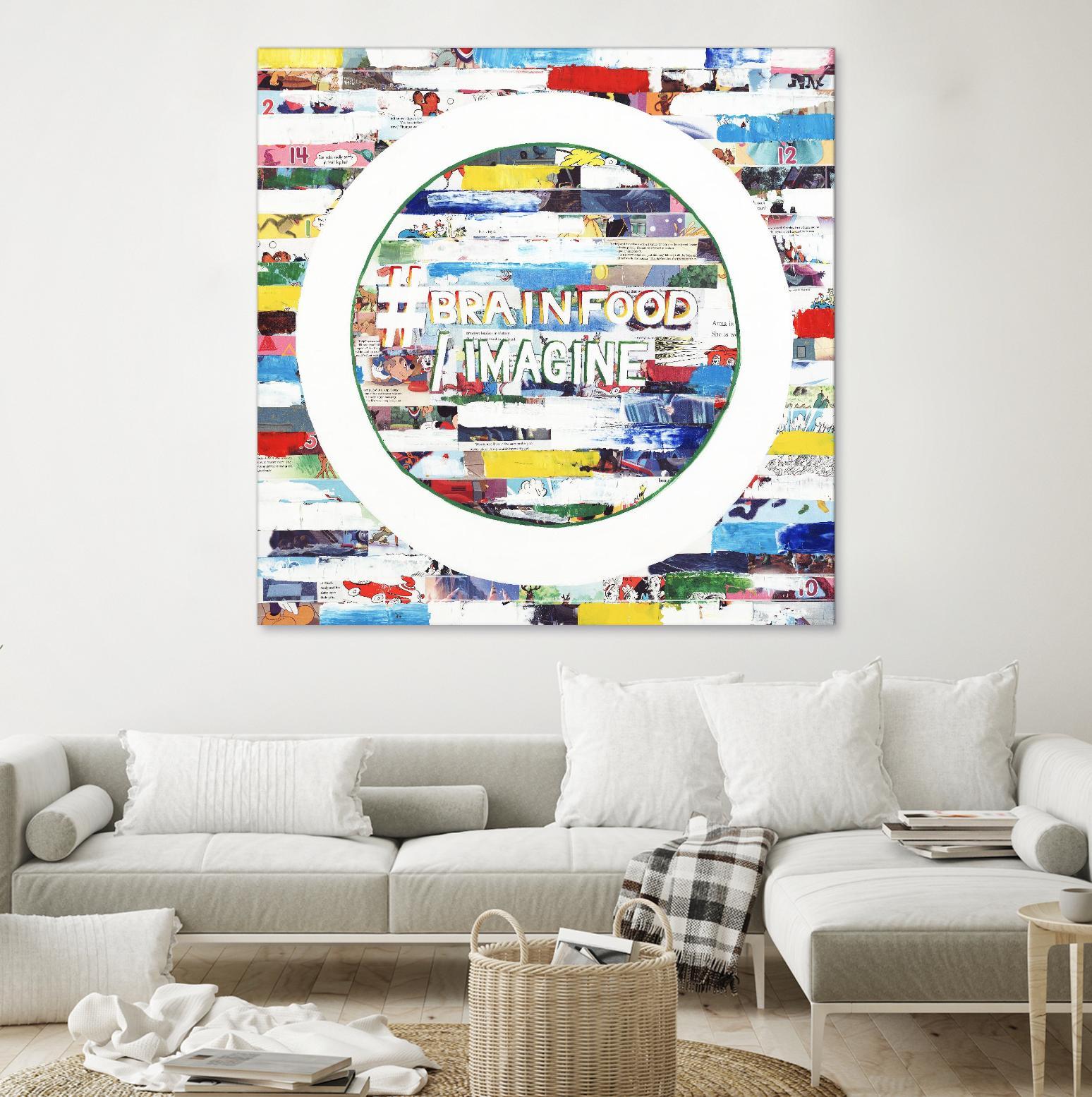 Smoke Circus IV by Daleno Art on GIANT ART - red patterns abstrait