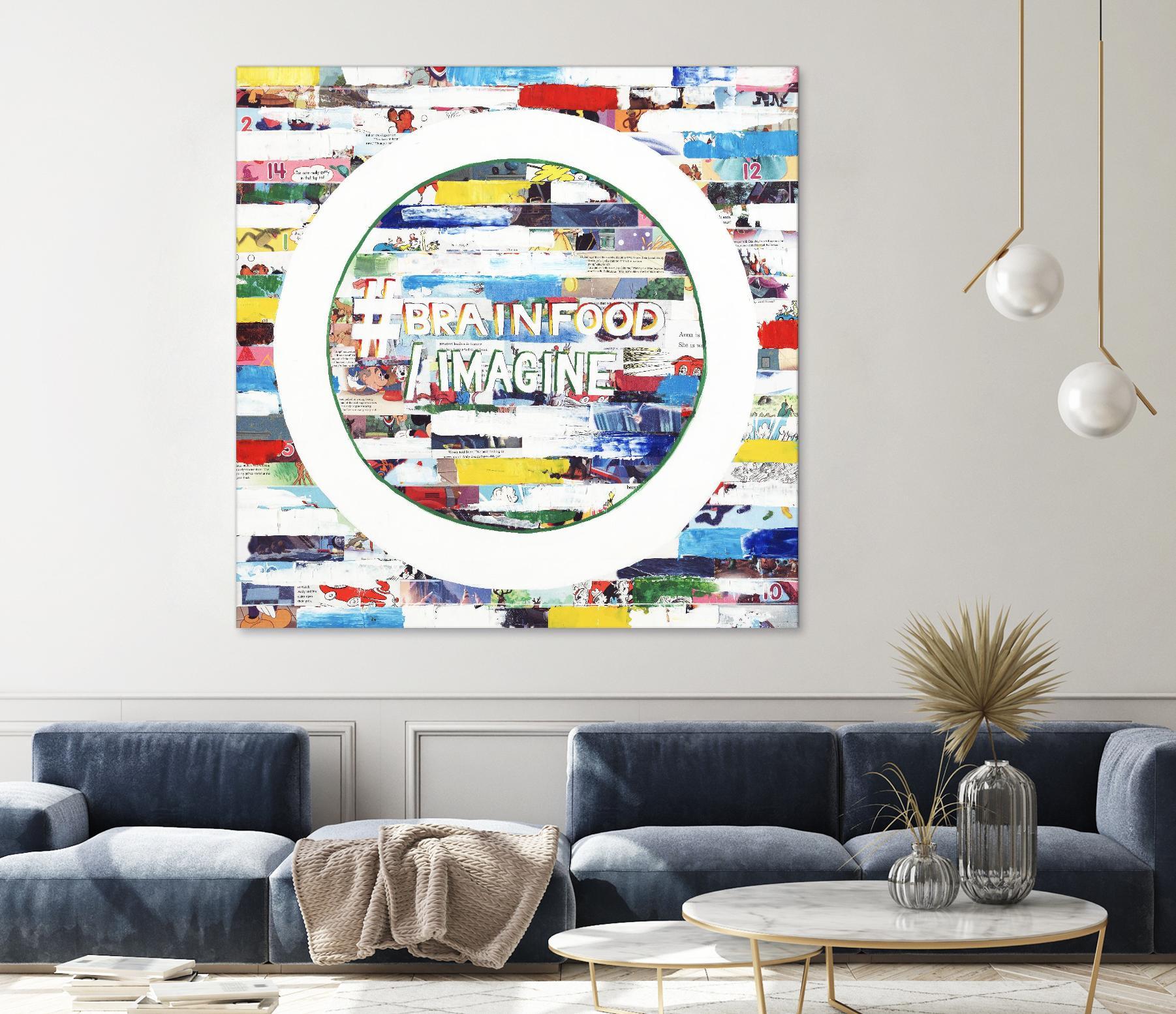 Smoke Circus IV by Daleno Art on GIANT ART - red patterns abstrait