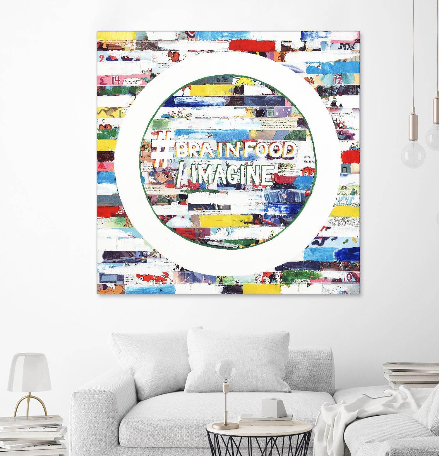 Smoke Circus IV by Daleno Art on GIANT ART - red patterns abstrait