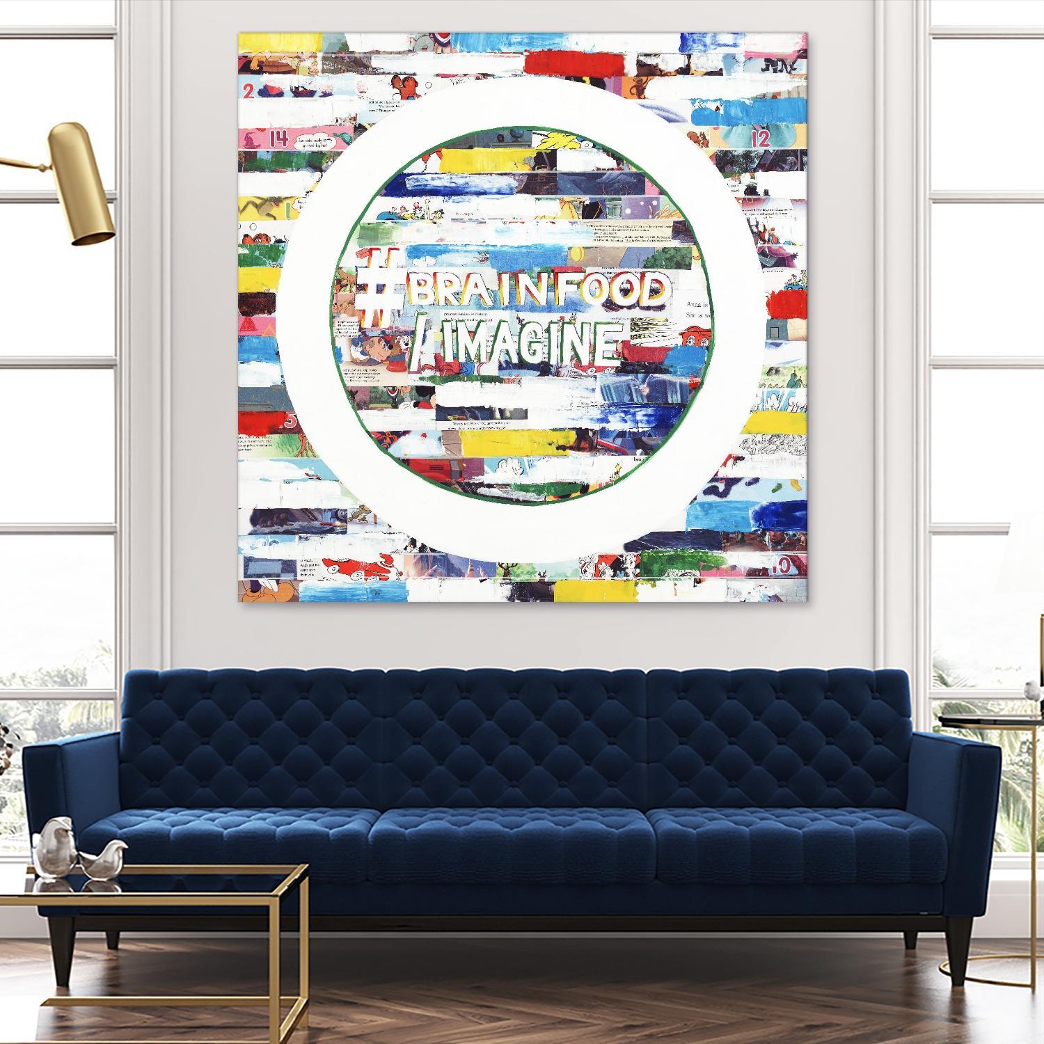 Smoke Circus IV by Daleno Art on GIANT ART - red patterns abstrait