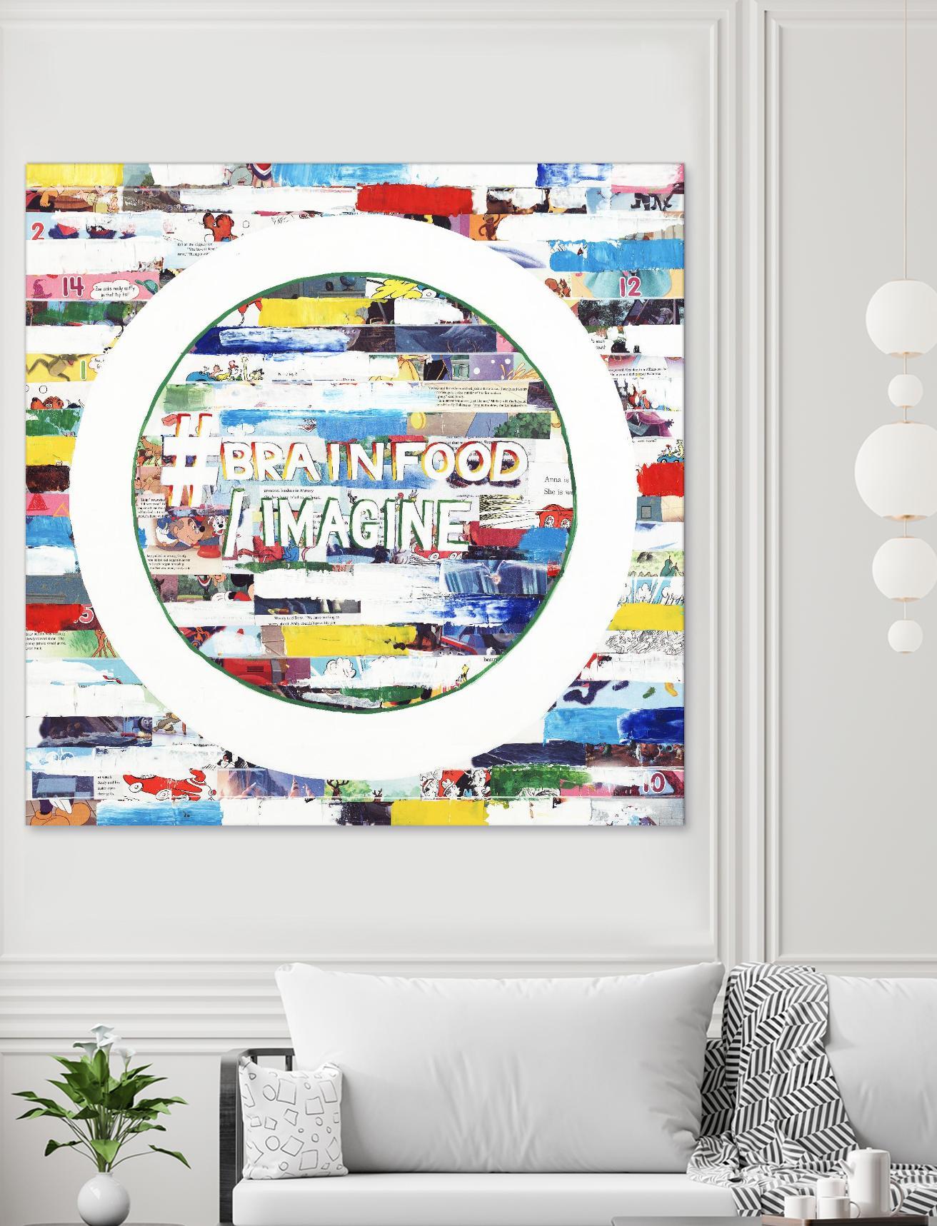 Smoke Circus IV by Daleno Art on GIANT ART - red patterns abstrait