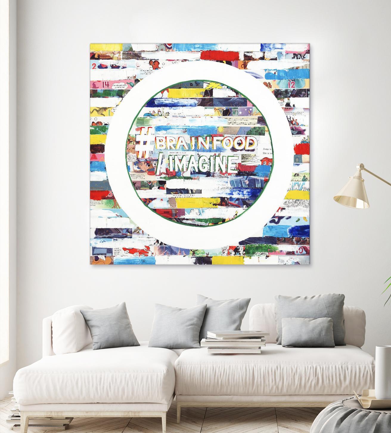 Smoke Circus IV by Daleno Art on GIANT ART - red patterns abstrait