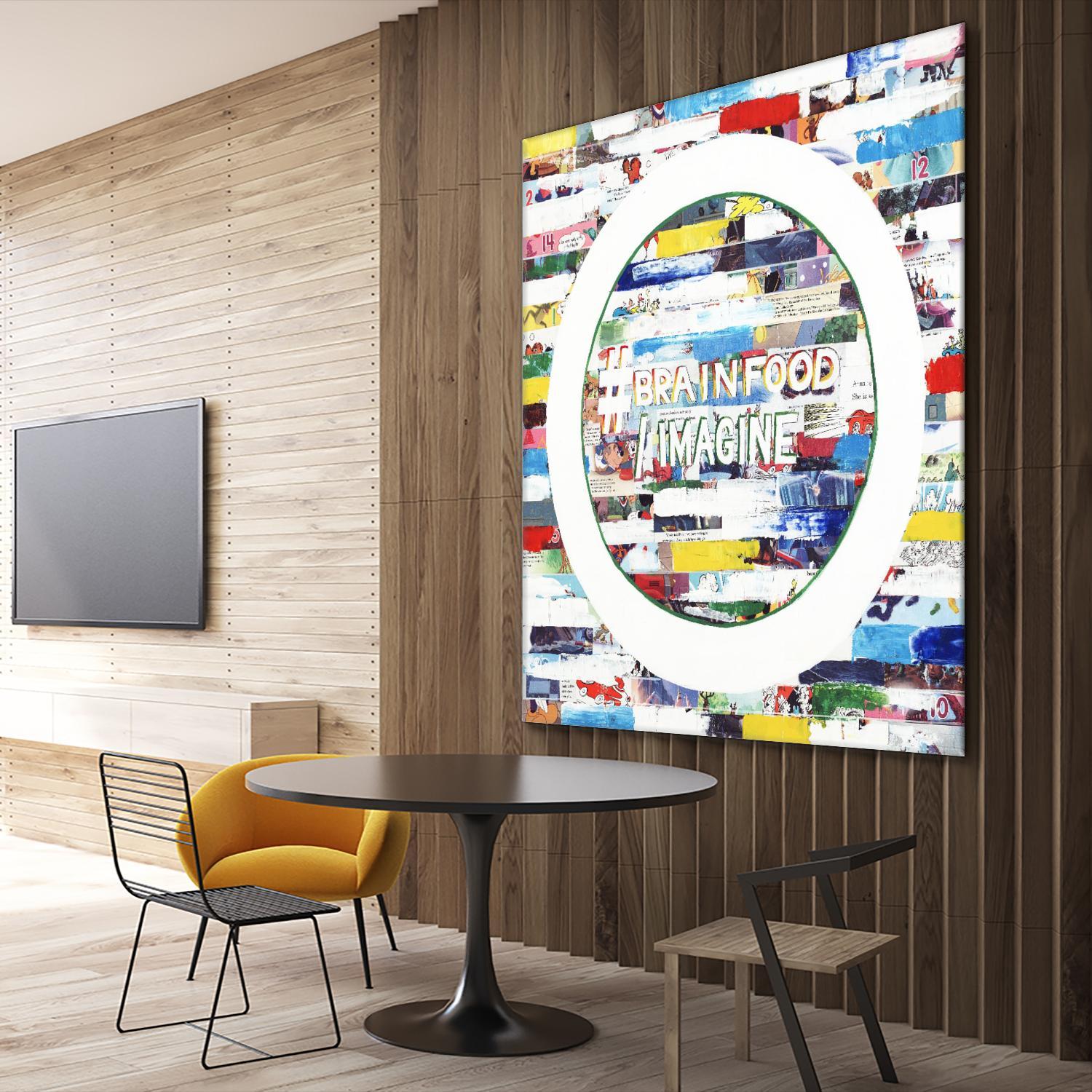 Smoke Circus IV by Daleno Art on GIANT ART - red patterns abstrait