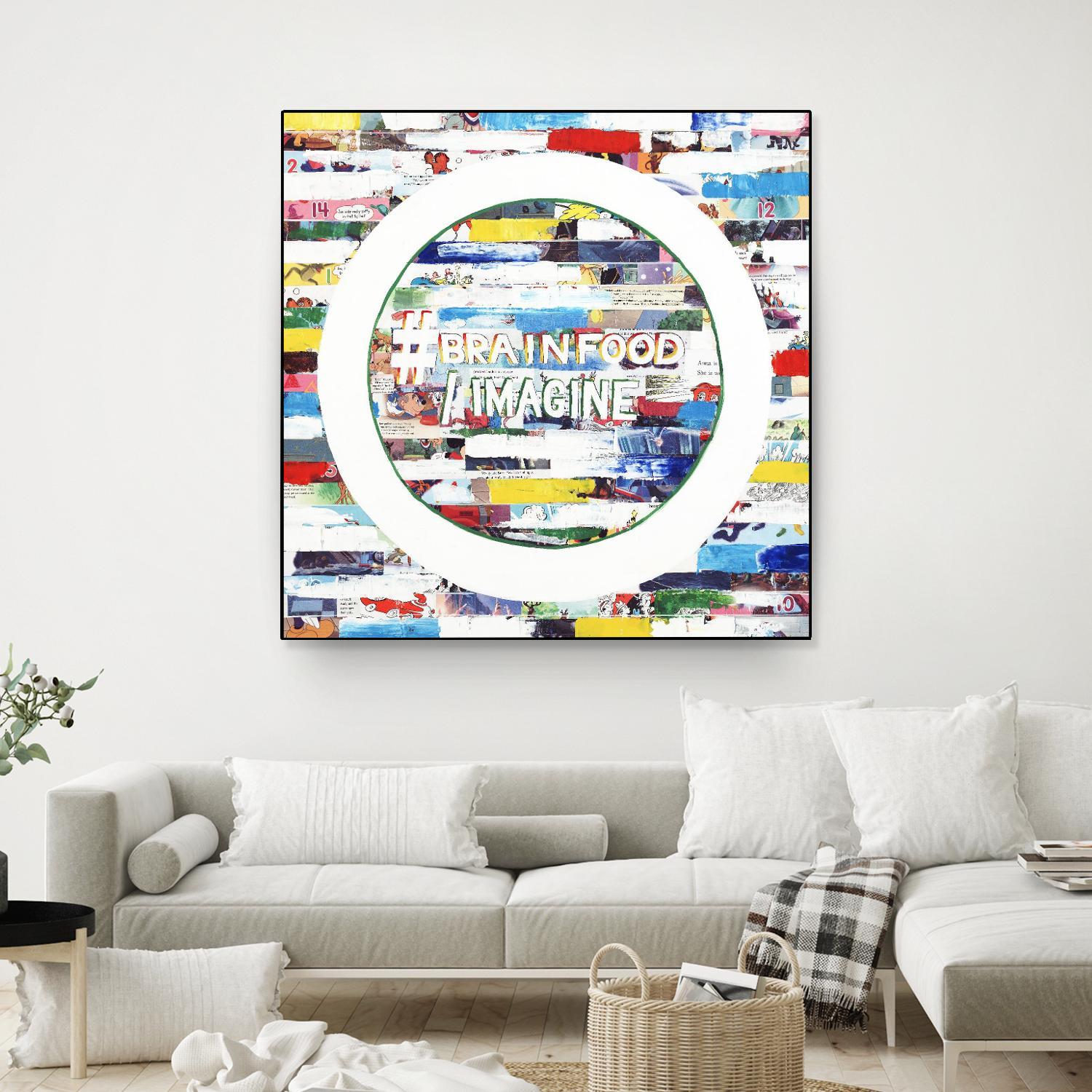 Smoke Circus IV by Daleno Art on GIANT ART - red patterns abstrait