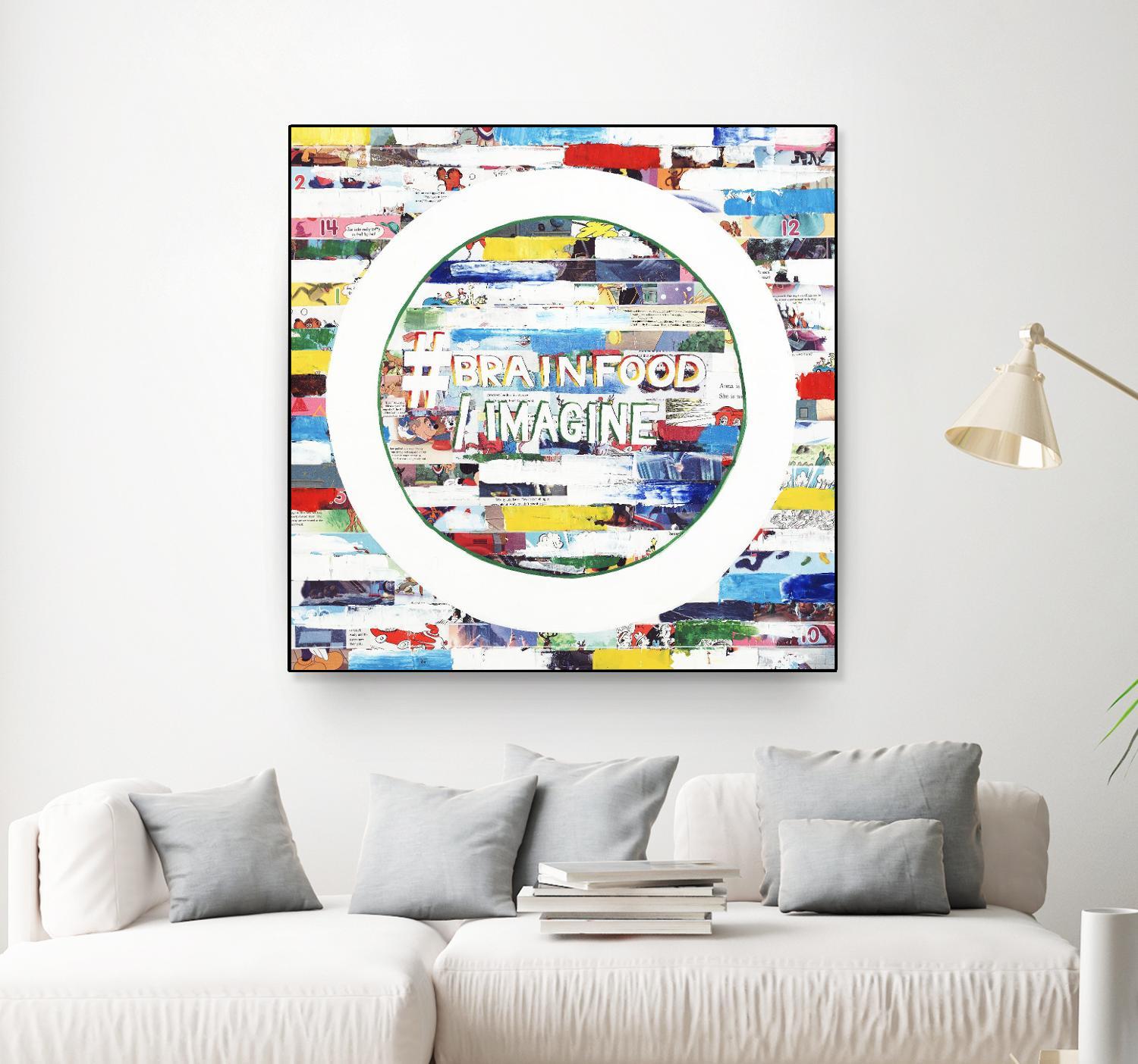 Smoke Circus IV by Daleno Art on GIANT ART - red patterns abstrait