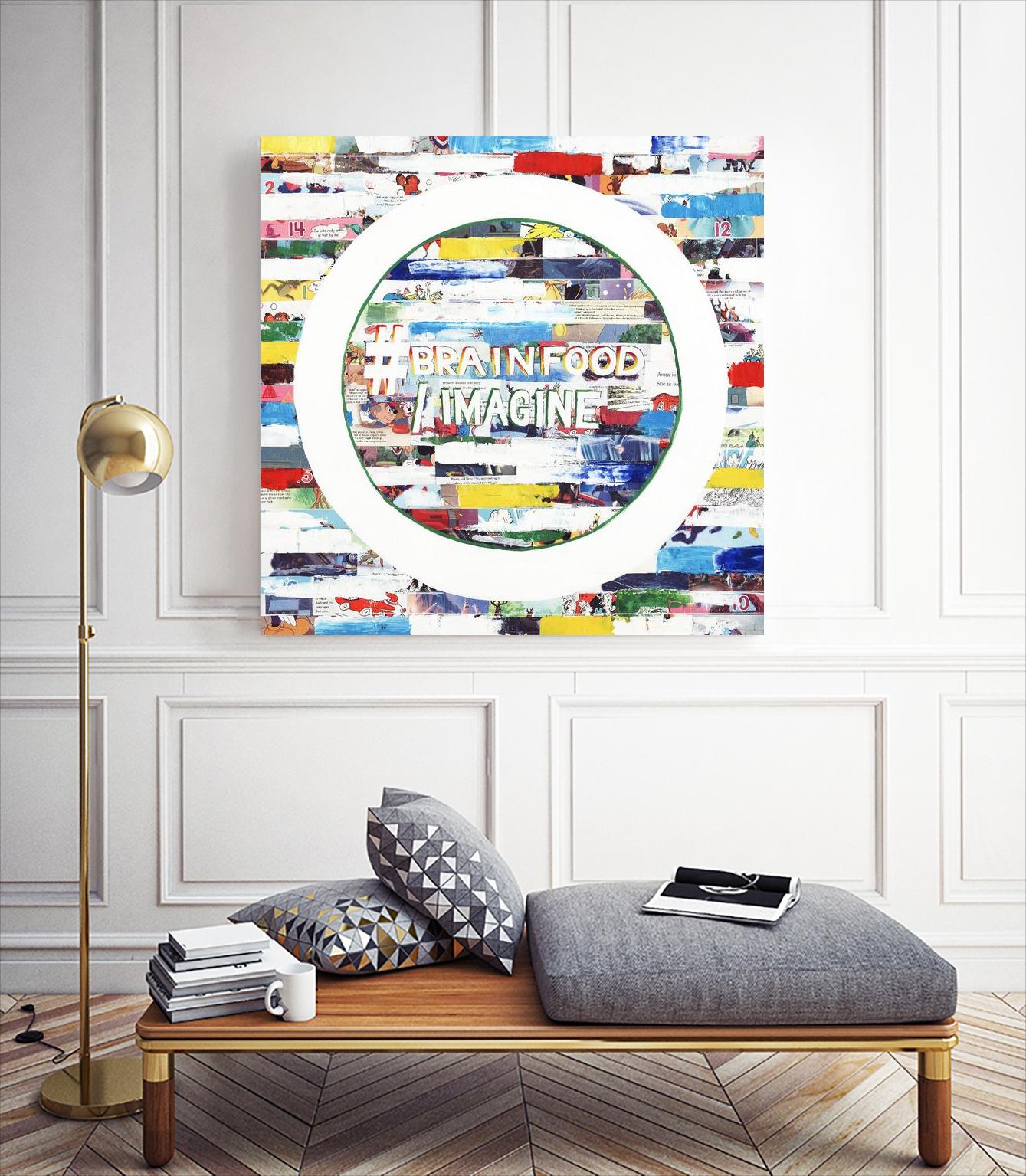 Smoke Circus IV by Daleno Art on GIANT ART - red patterns abstrait