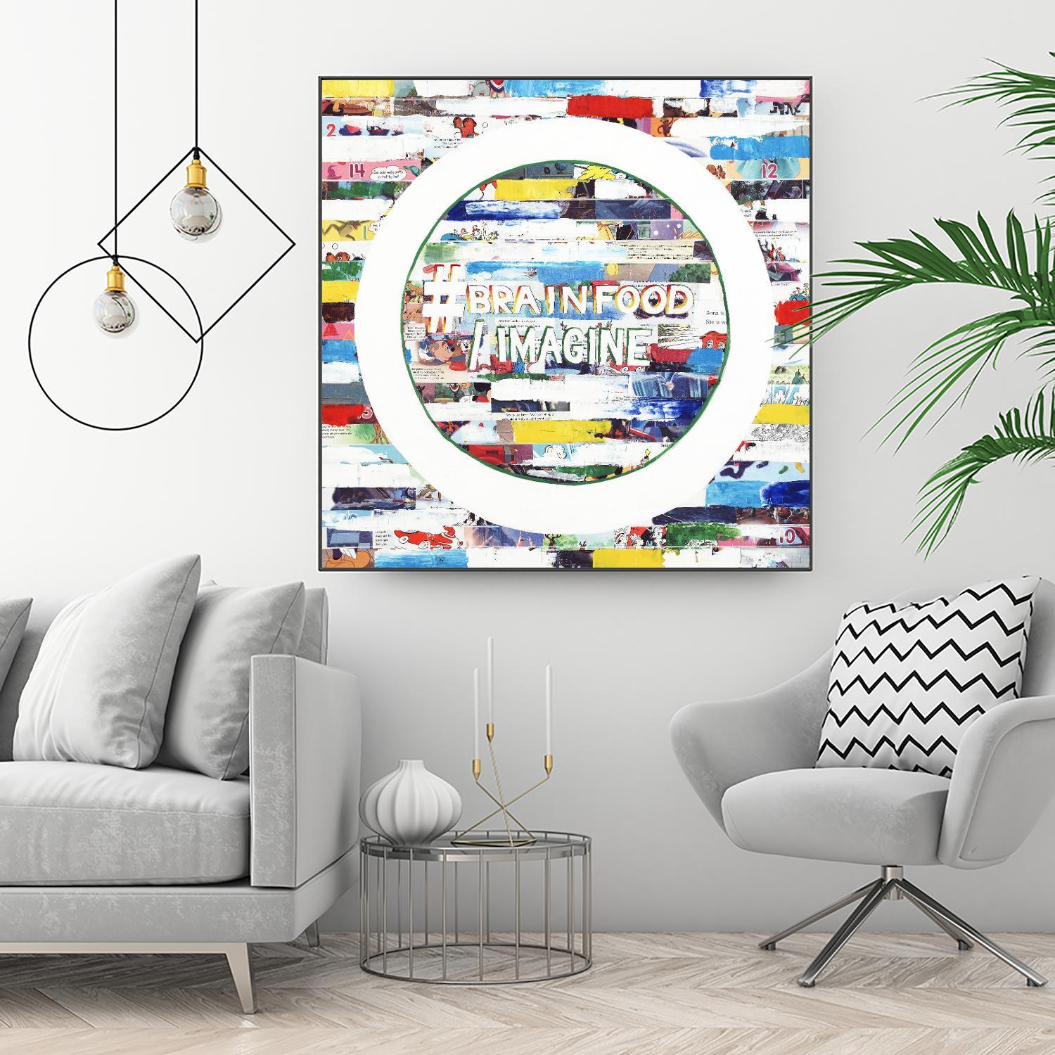 Smoke Circus IV by Daleno Art on GIANT ART - red patterns abstrait