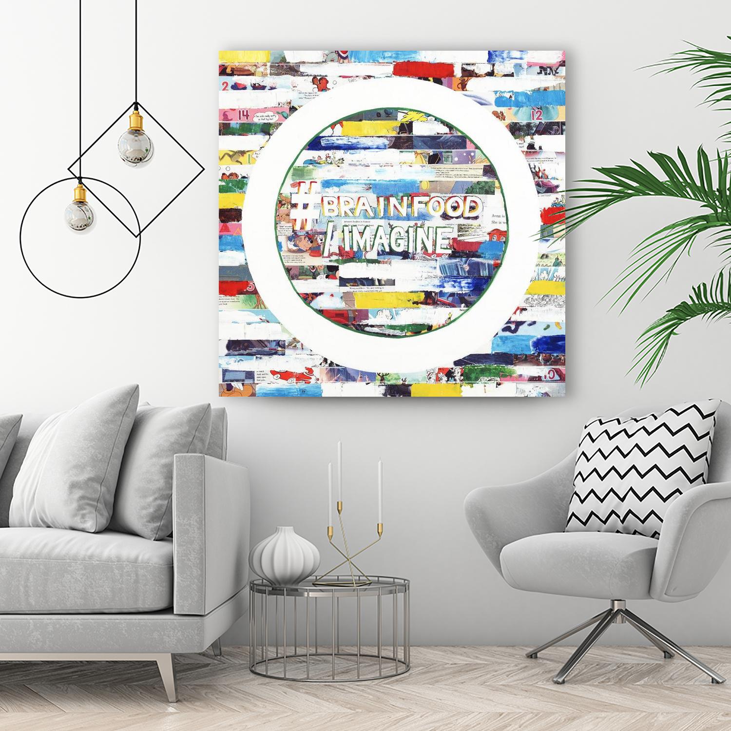 Smoke Circus IV by Daleno Art on GIANT ART - red patterns abstrait