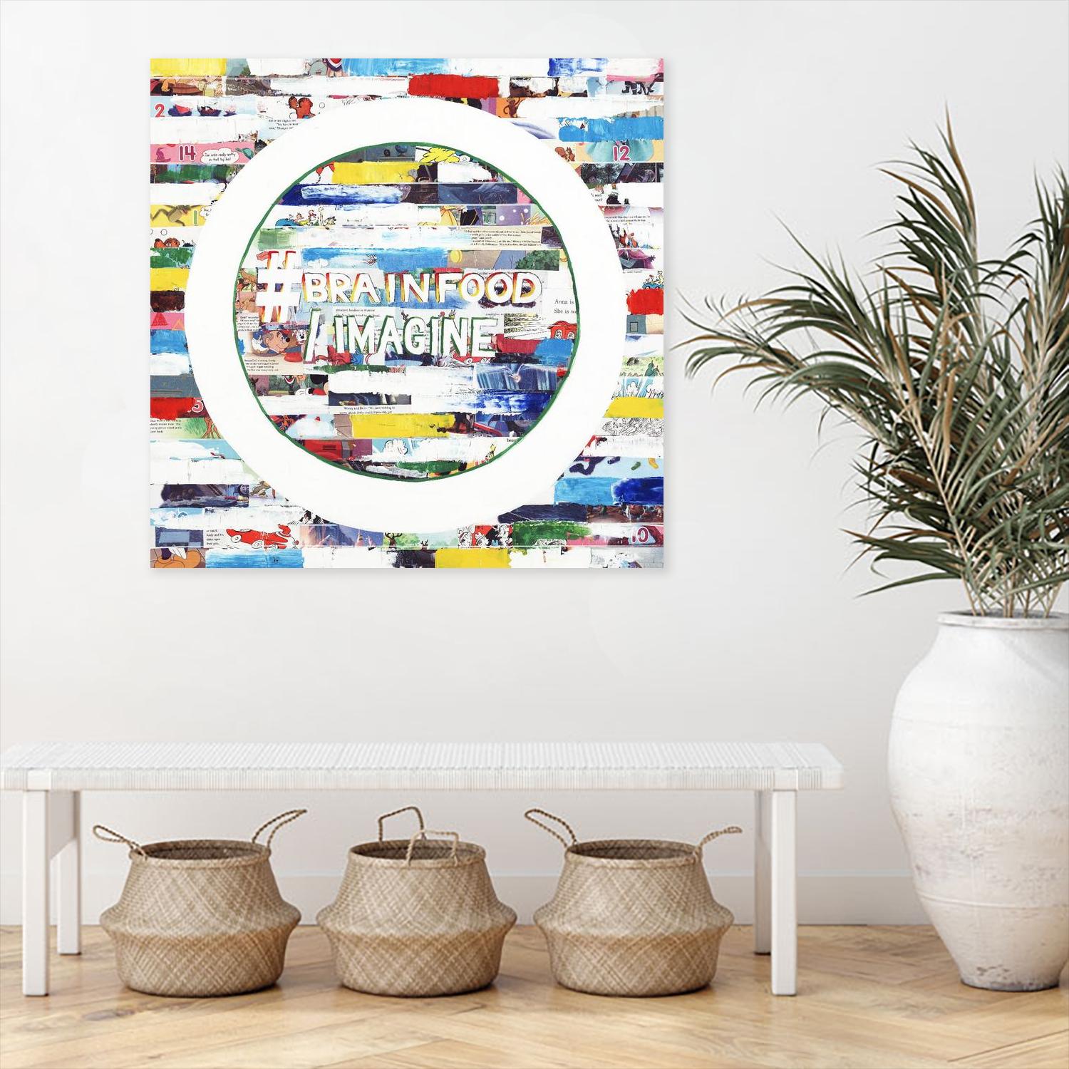 Smoke Circus IV by Daleno Art on GIANT ART - red patterns abstrait