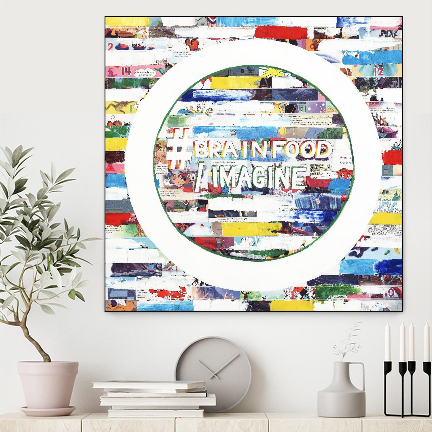 Smoke Circus IV by Daleno Art on GIANT ART - red patterns abstrait