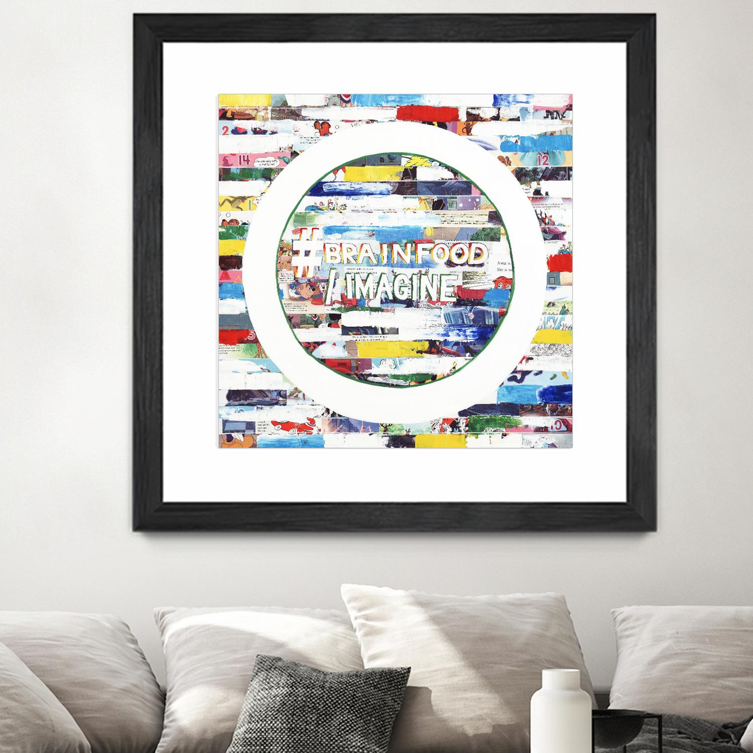 Smoke Circus IV by Daleno Art on GIANT ART - red patterns abstrait