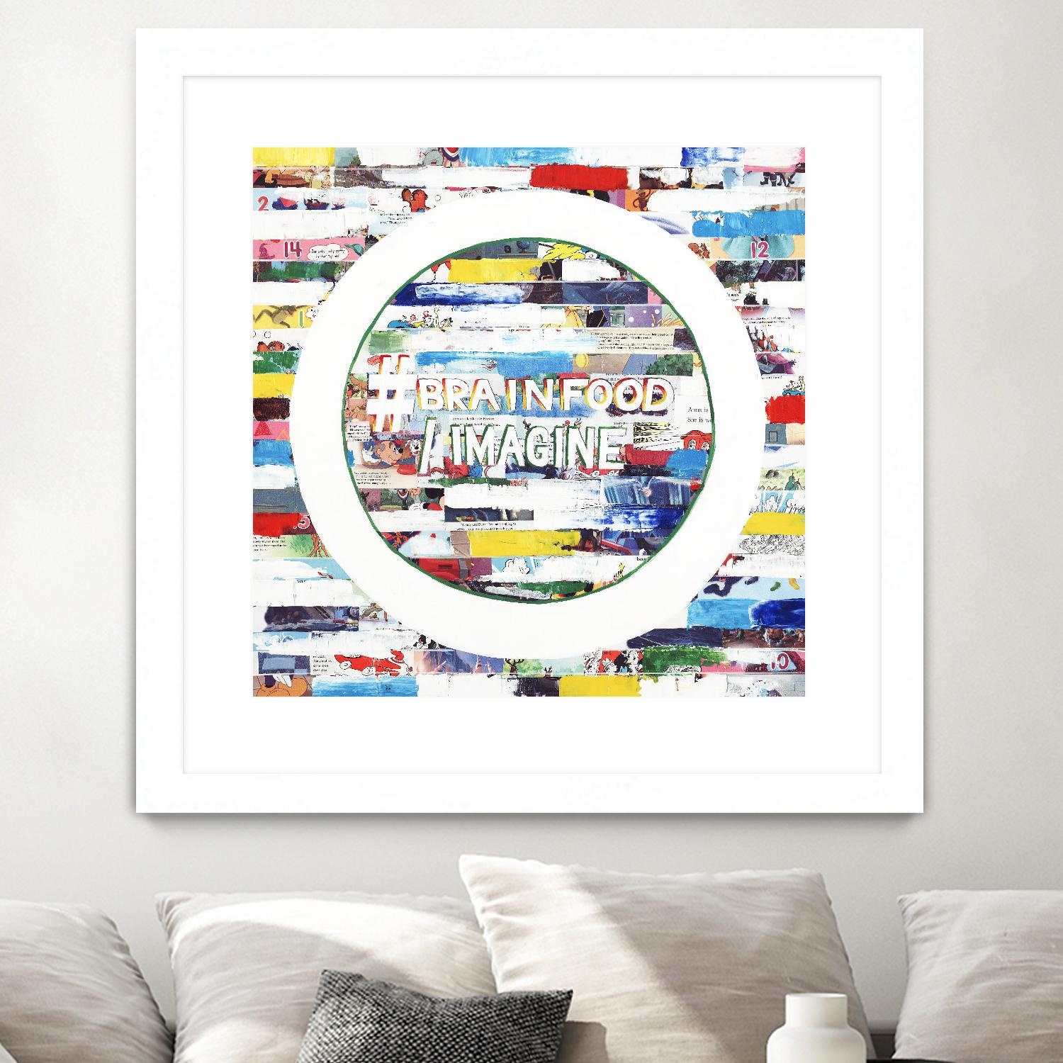 Smoke Circus IV by Daleno Art on GIANT ART - red patterns abstrait