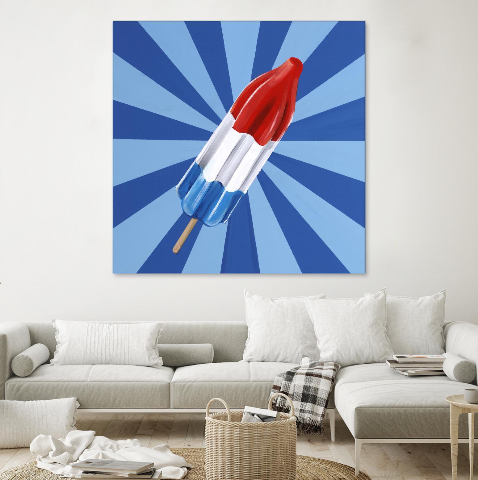 Daily Cravings VI by Daleno Art on GIANT ART - red abstract popsicle