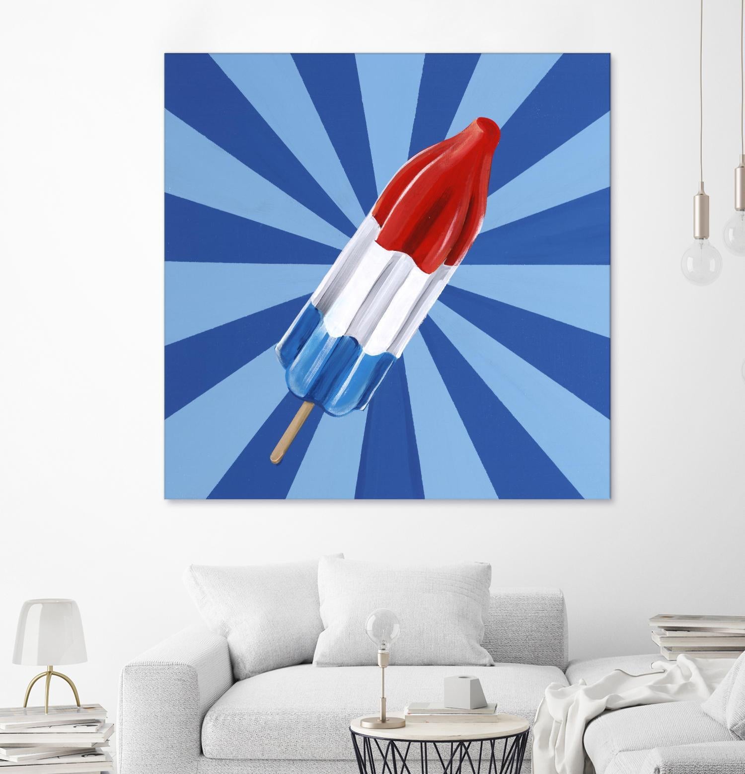 Daily Cravings VI by Daleno Art on GIANT ART - red abstract popsicle