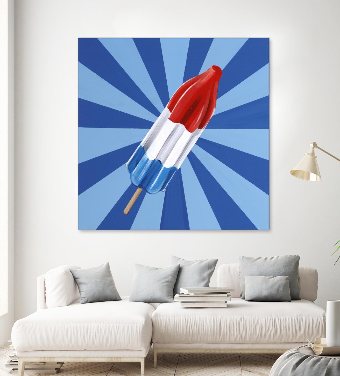 Daily Cravings VI by Daleno Art on GIANT ART - red abstract popsicle