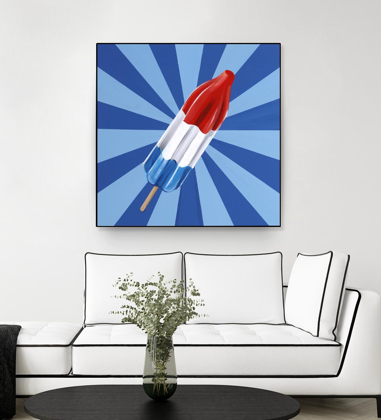 Daily Cravings VI by Daleno Art on GIANT ART - red abstract popsicle