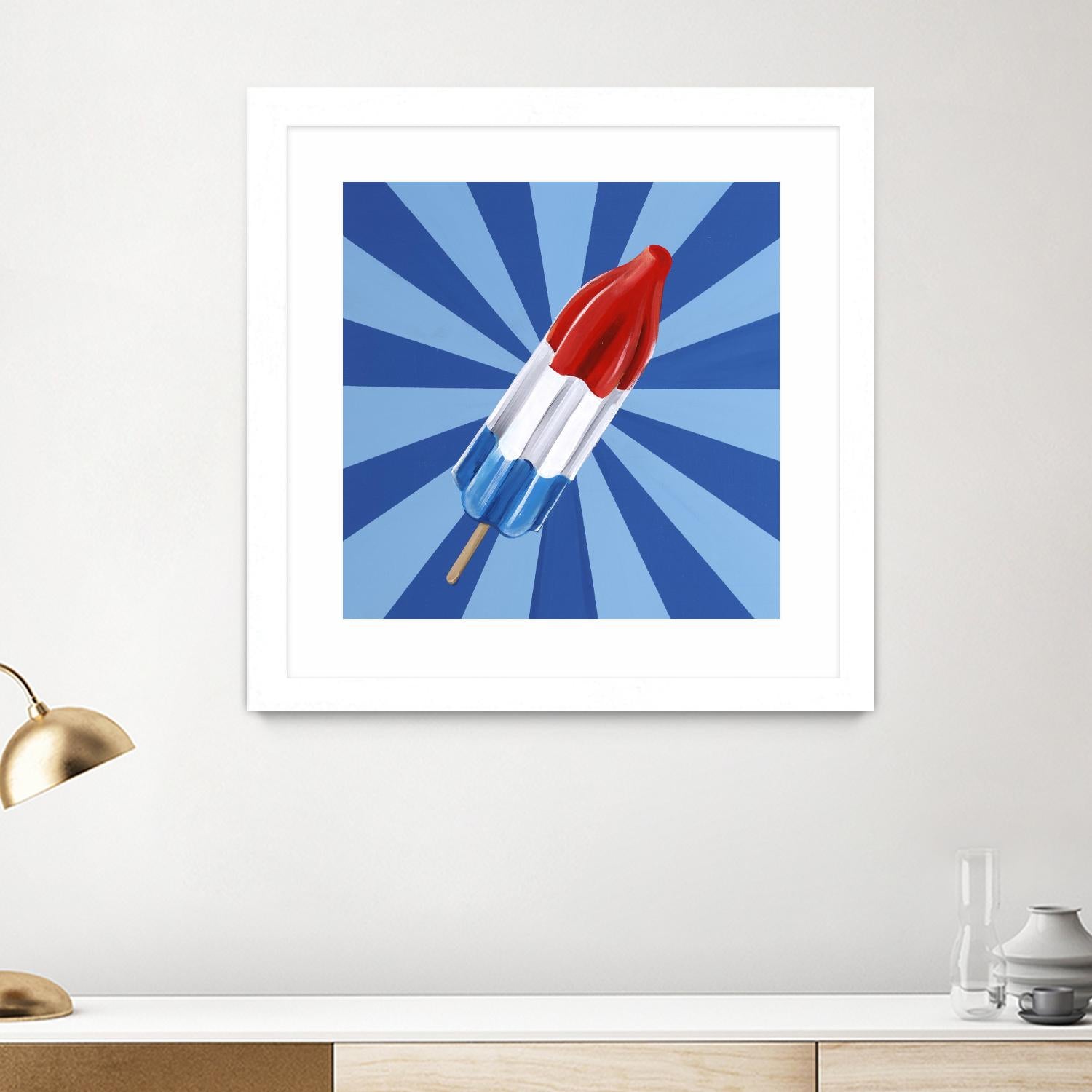 Daily Cravings VI by Daleno Art on GIANT ART - red abstract popsicle