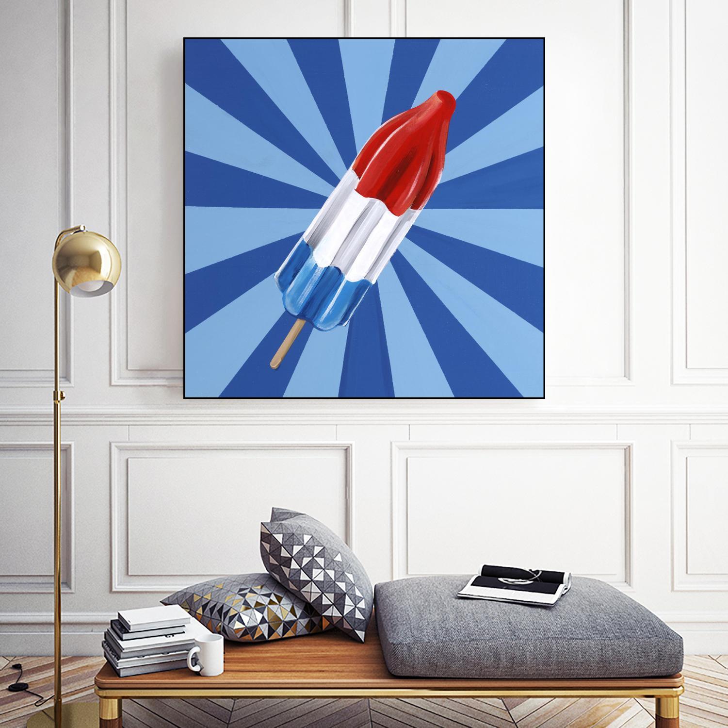 Daily Cravings VI by Daleno Art on GIANT ART - red abstract popsicle