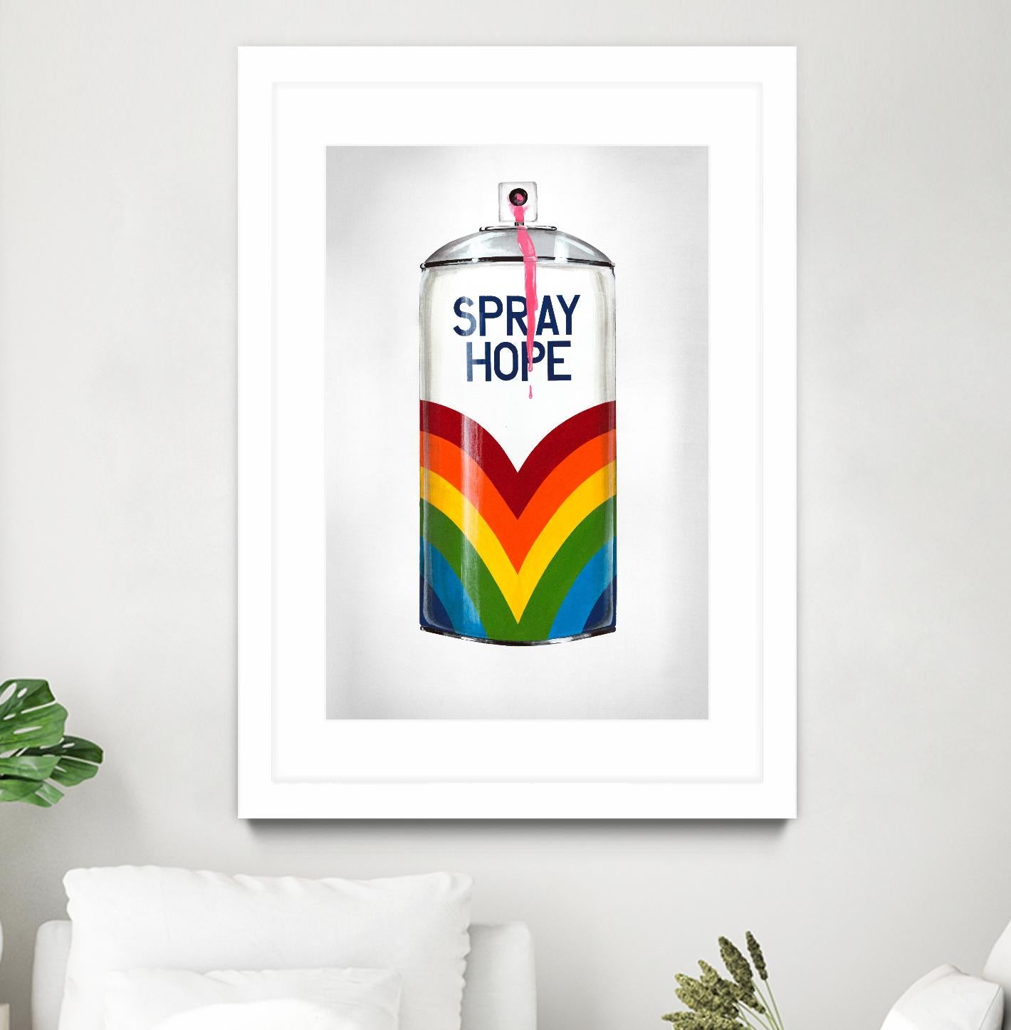 Public Expression VI by Daleno Art on GIANT ART - red typography spray can