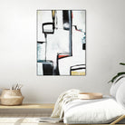 The A Line I by Daleno Art on GIANT ART - red abstract abstrait