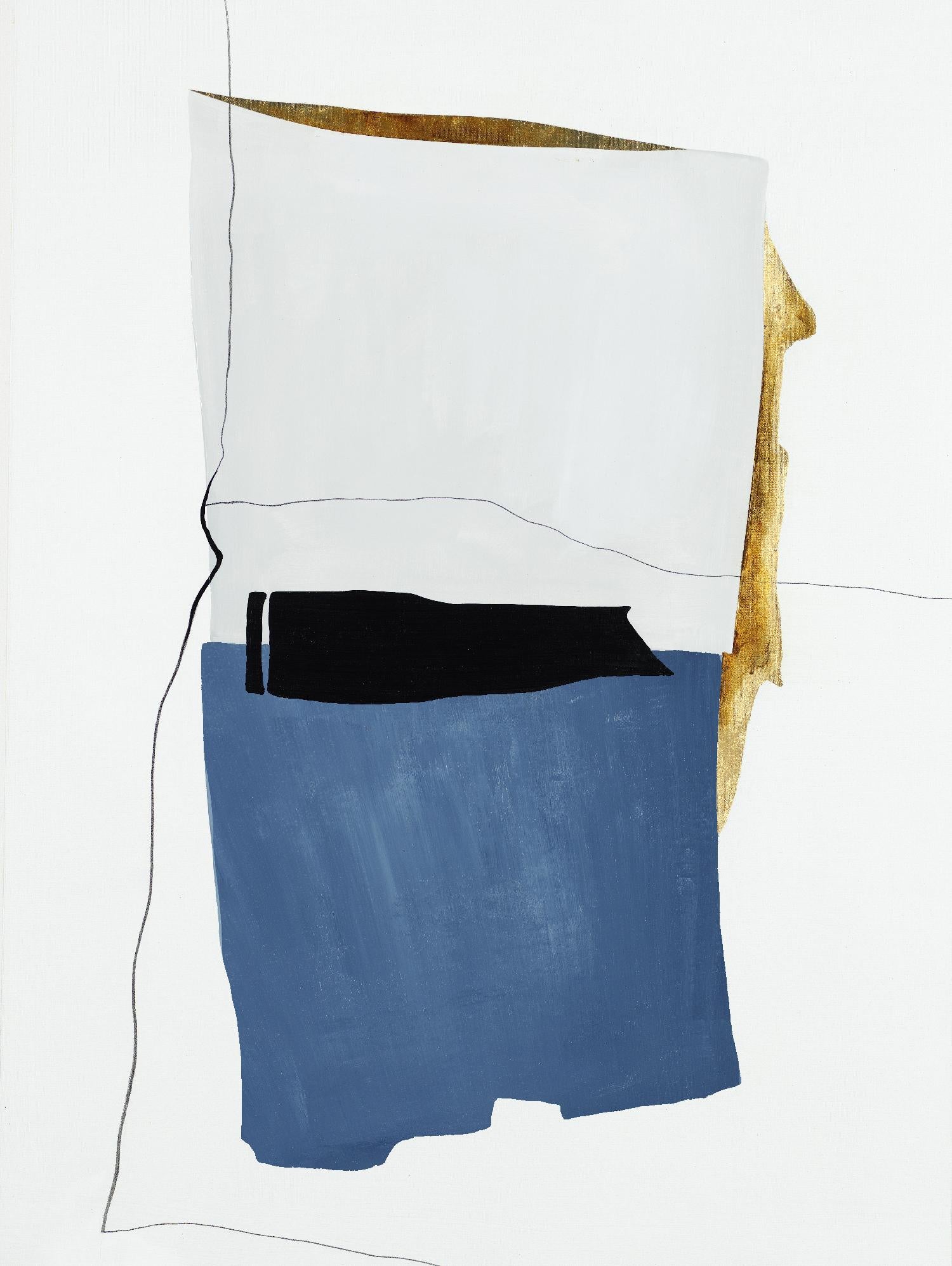 Setting Early I by Daleno Art on GIANT ART - gold shapes abstrait