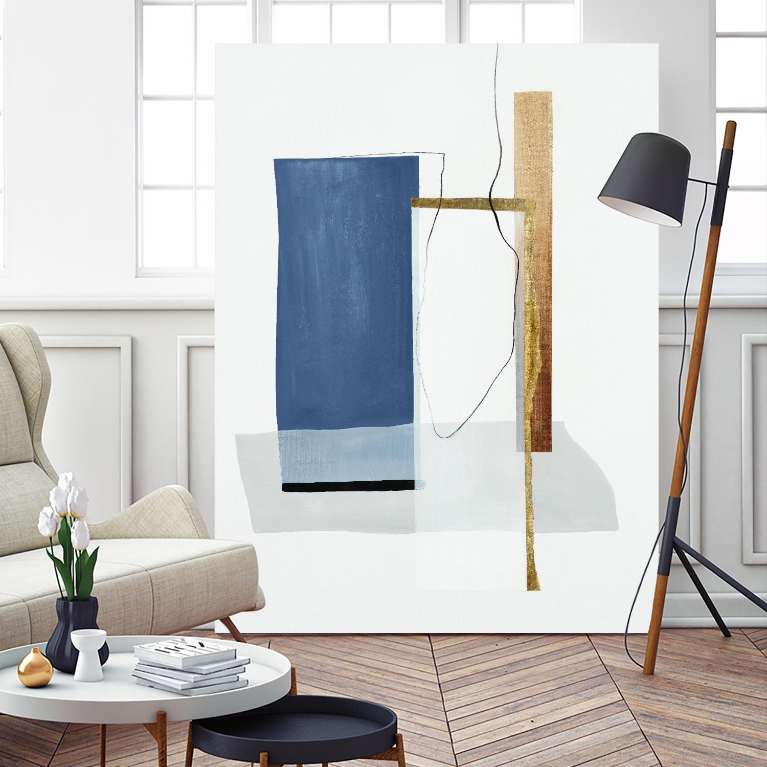 Setting Early II by Daleno Art on GIANT ART - gold abstract abstrait