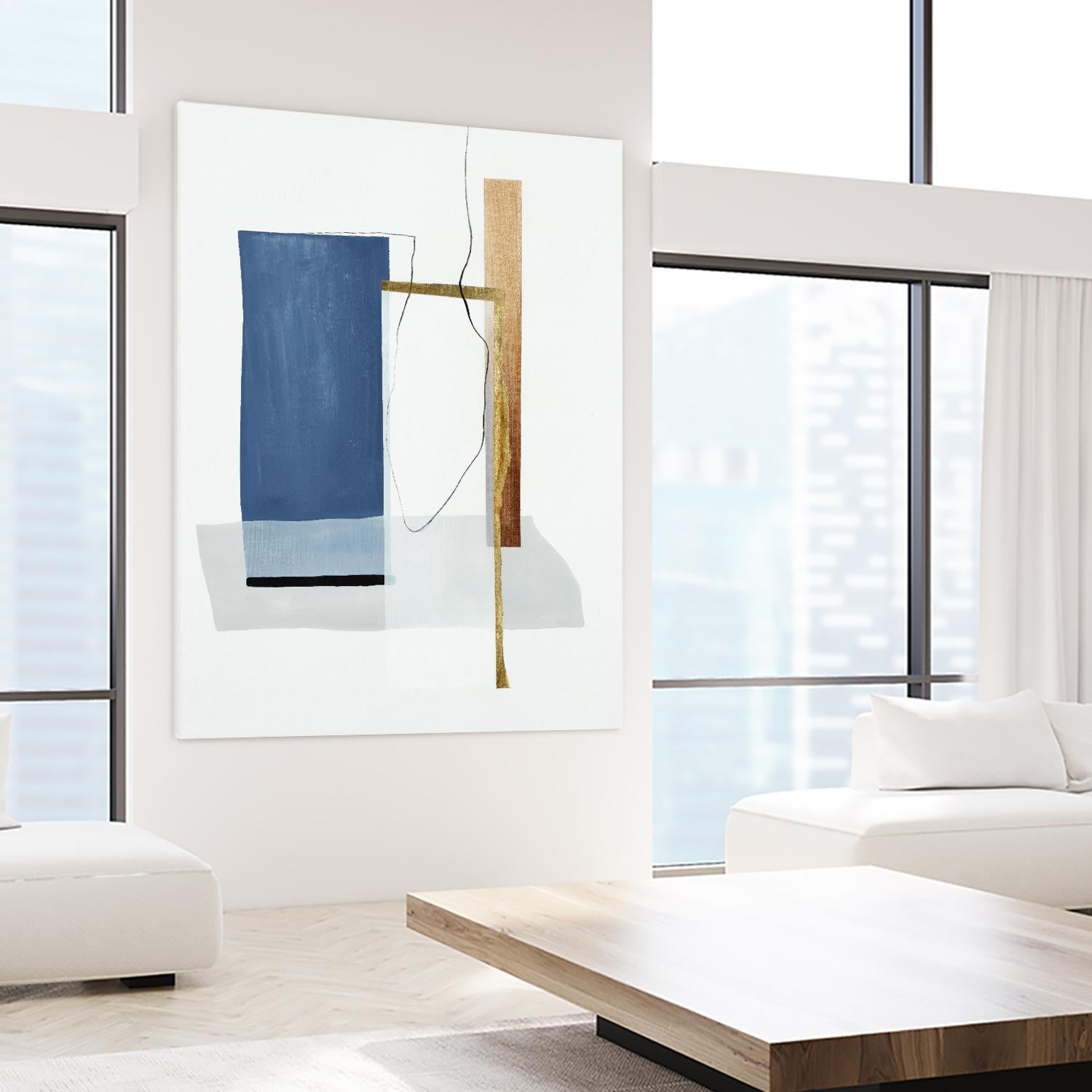 Setting Early II by Daleno Art on GIANT ART - gold abstract abstrait